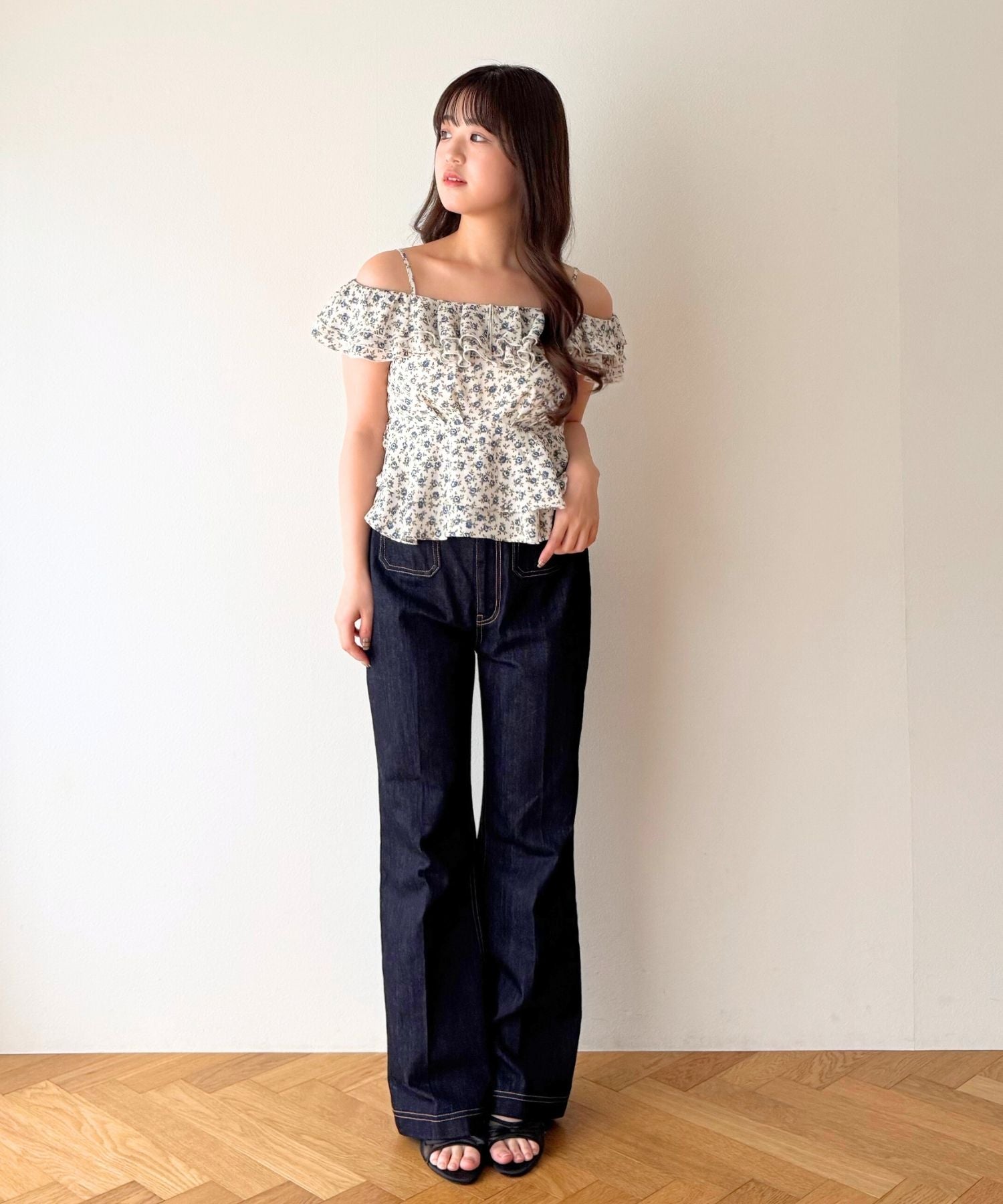 【予約】パッチポケットデニムパンツ