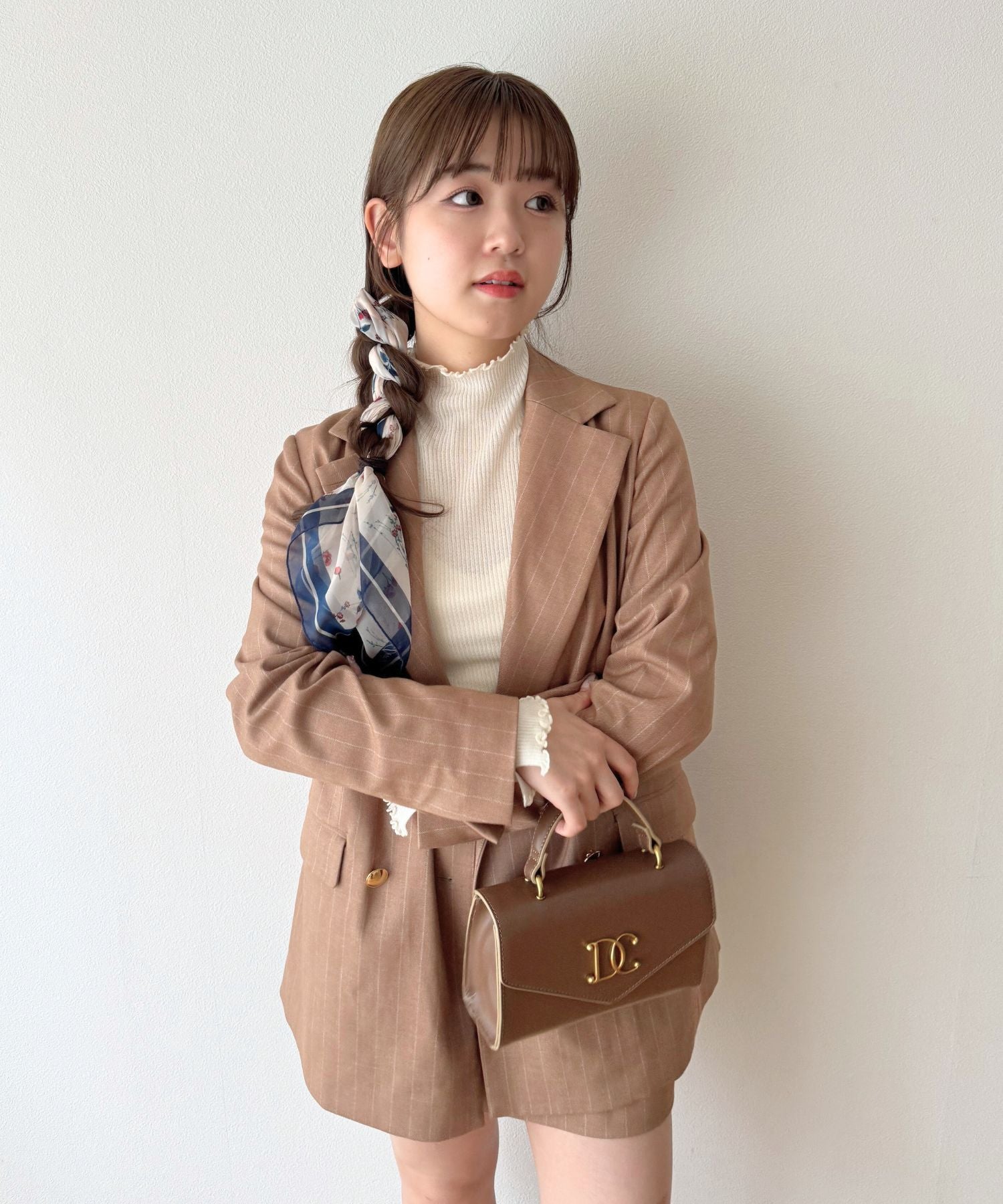 シアーシフォンフラワースカーフ