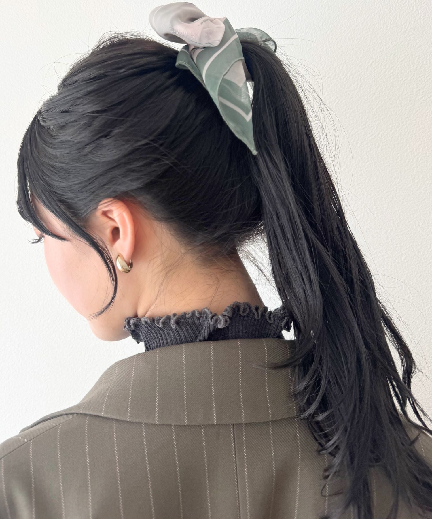 シアーシフォンフラワースカーフ