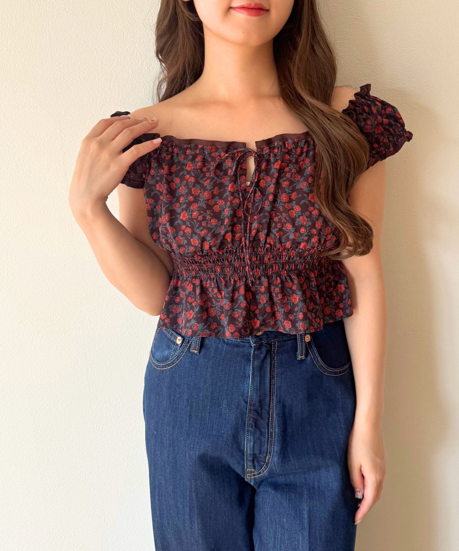 ヴィンテージローズブラウス