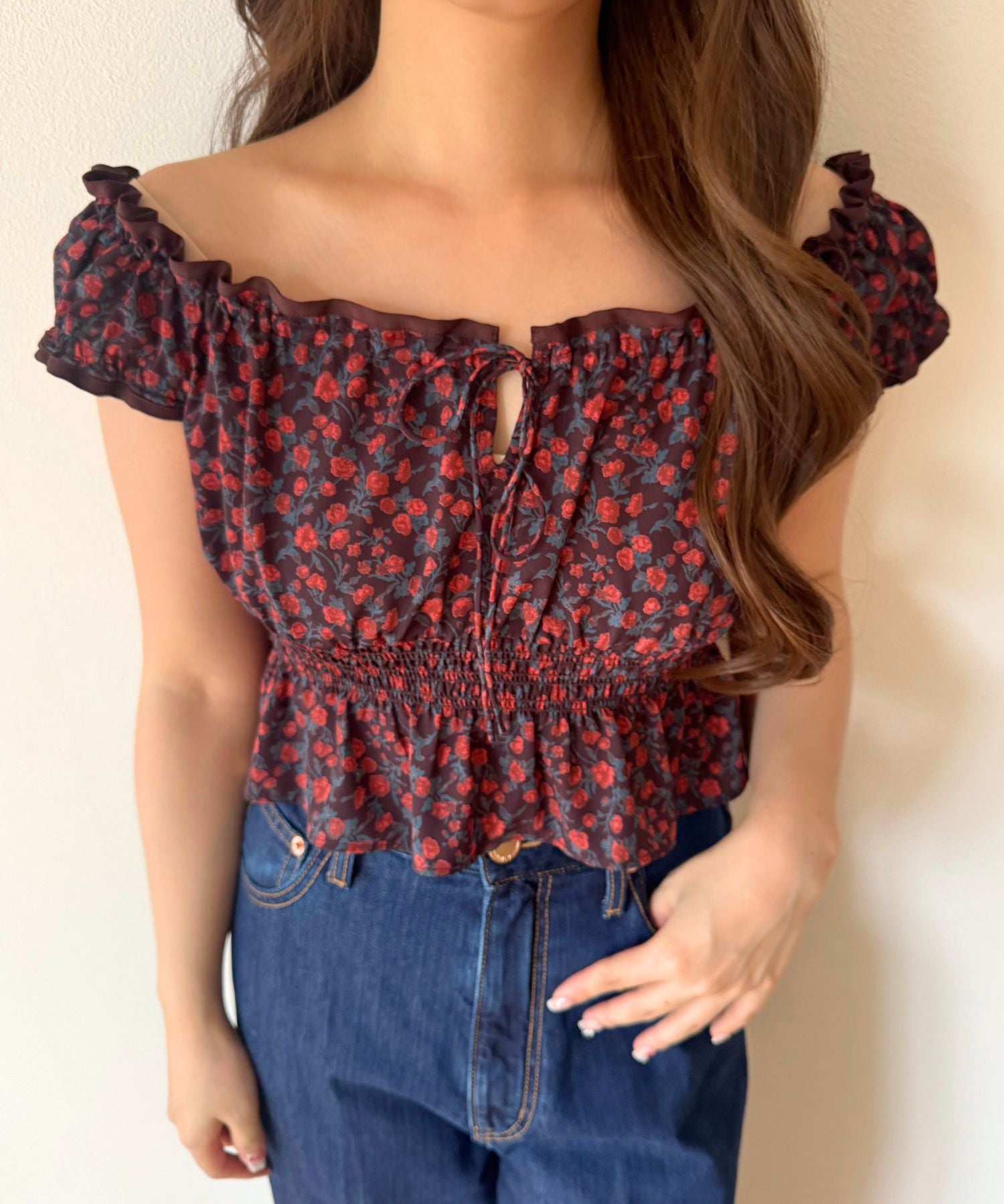 ヴィンテージローズブラウス