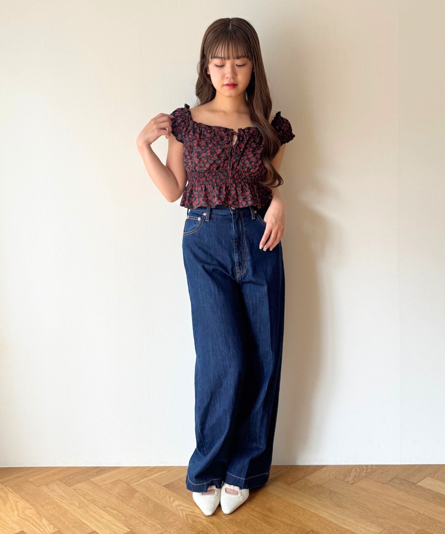 ヴィンテージローズブラウス