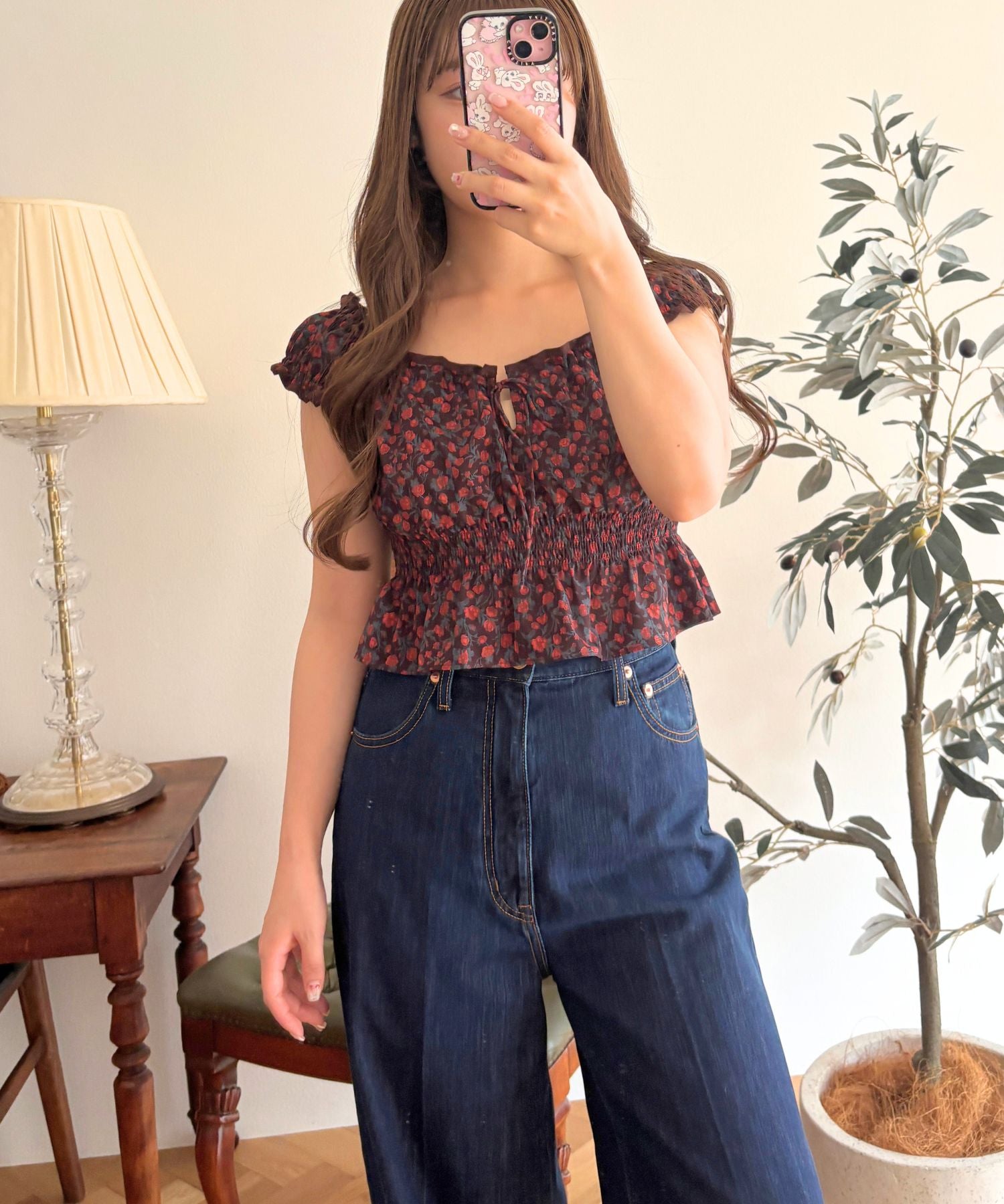 ヴィンテージローズブラウス