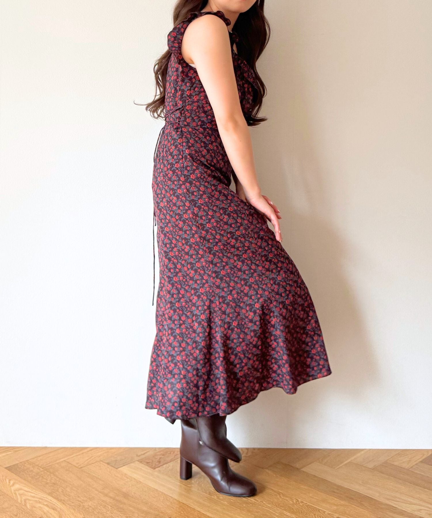 ヴィンテージローズフリルワンピース