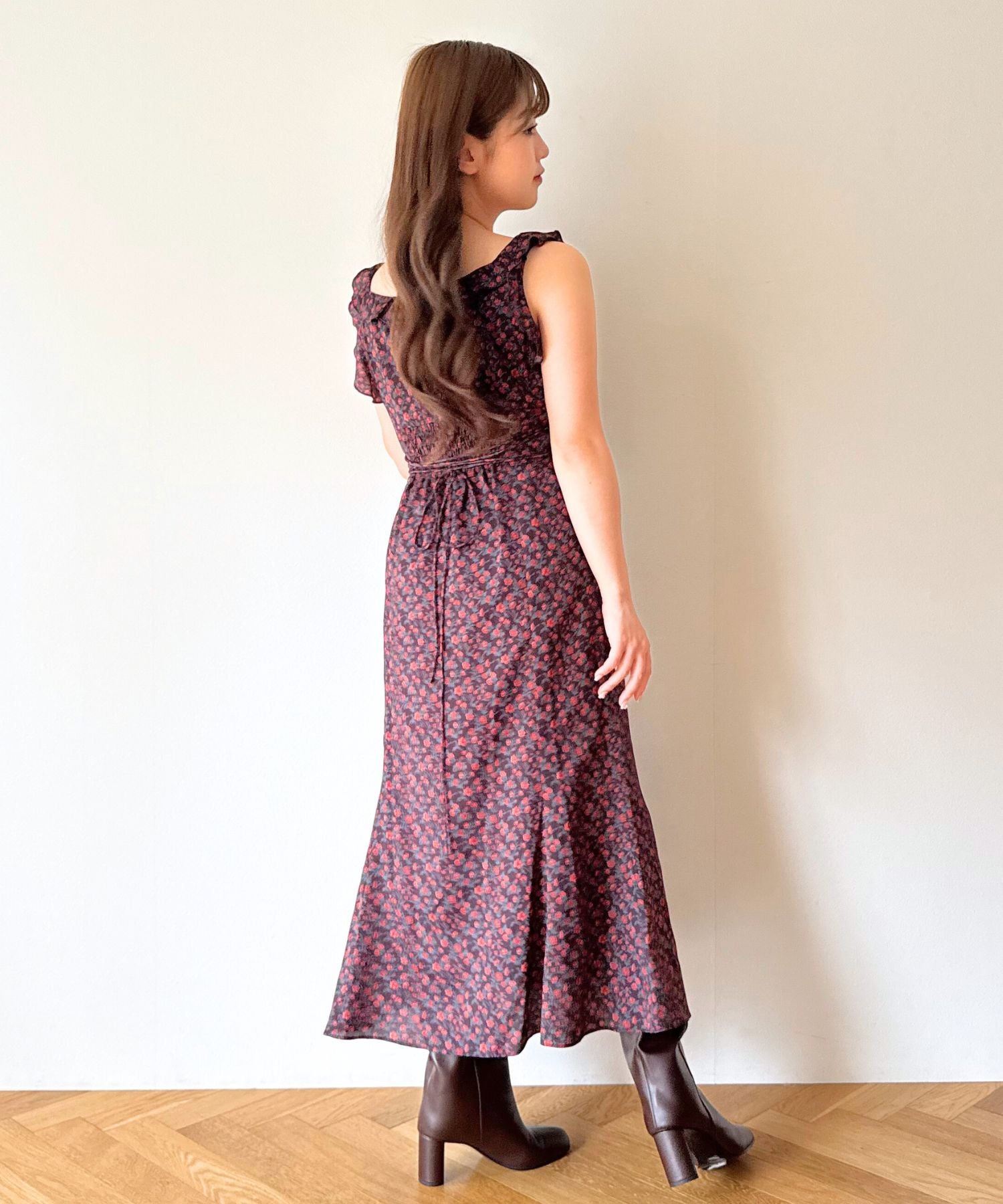 ヴィンテージローズフリルワンピース