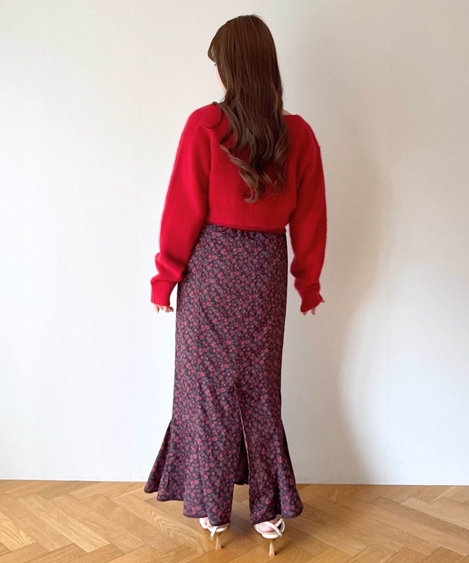 ヴィンテージローズマーメイドスカート