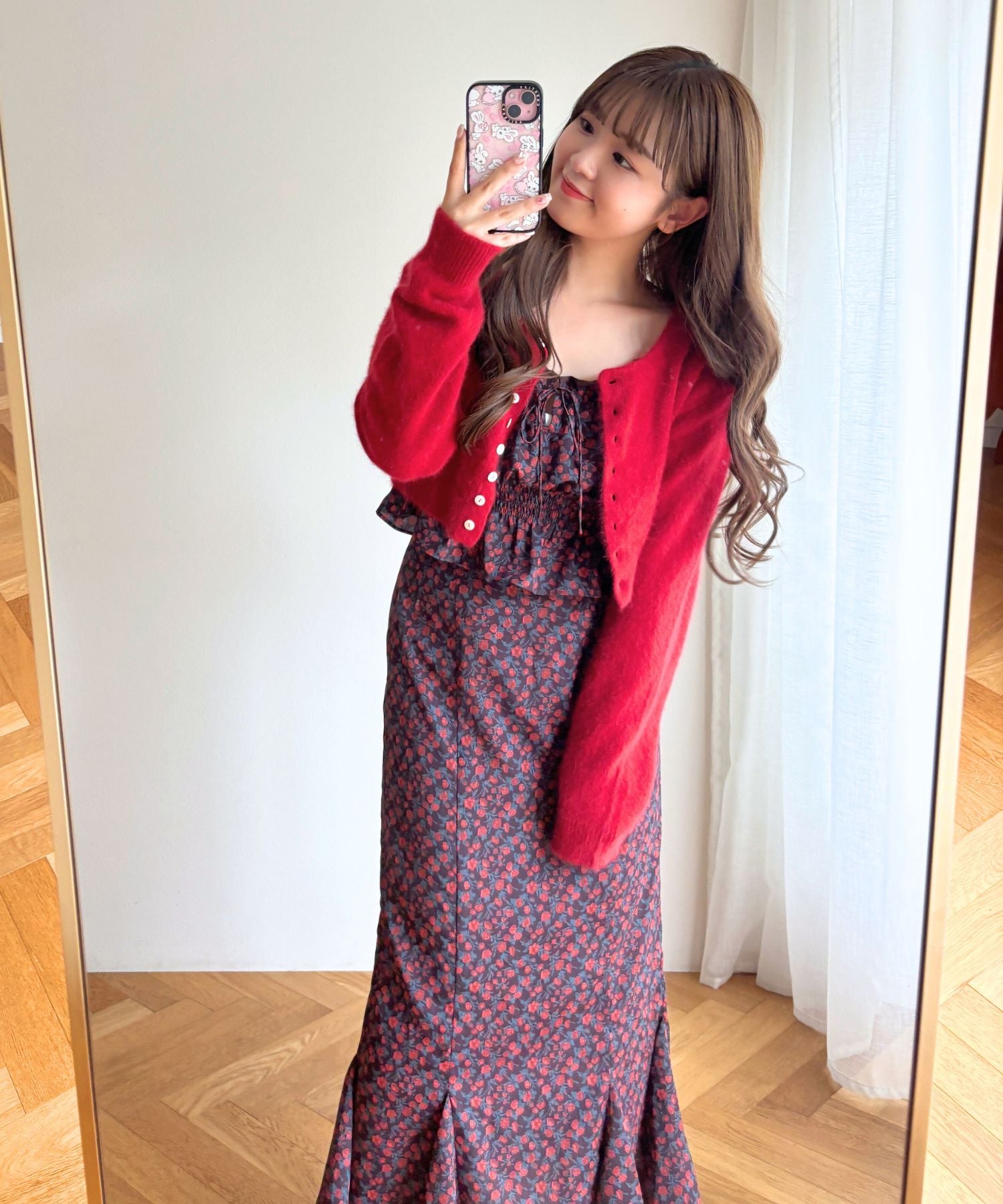 ヴィンテージローズマーメイドスカート