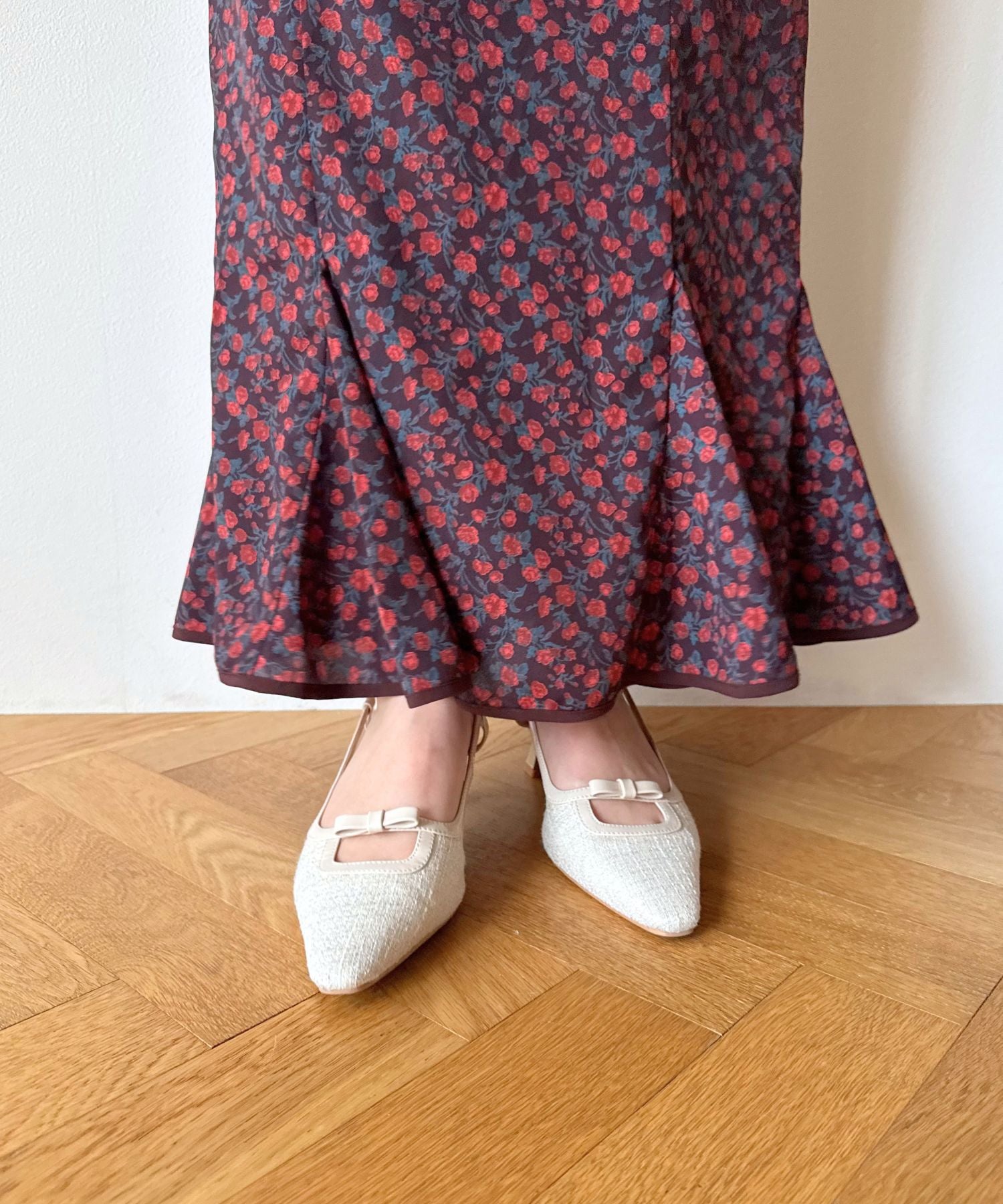 ヴィンテージローズマーメイドスカート