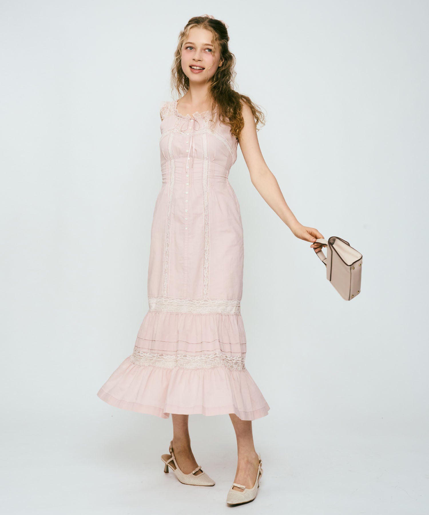 レースMIXヴィクトリアンワンピース