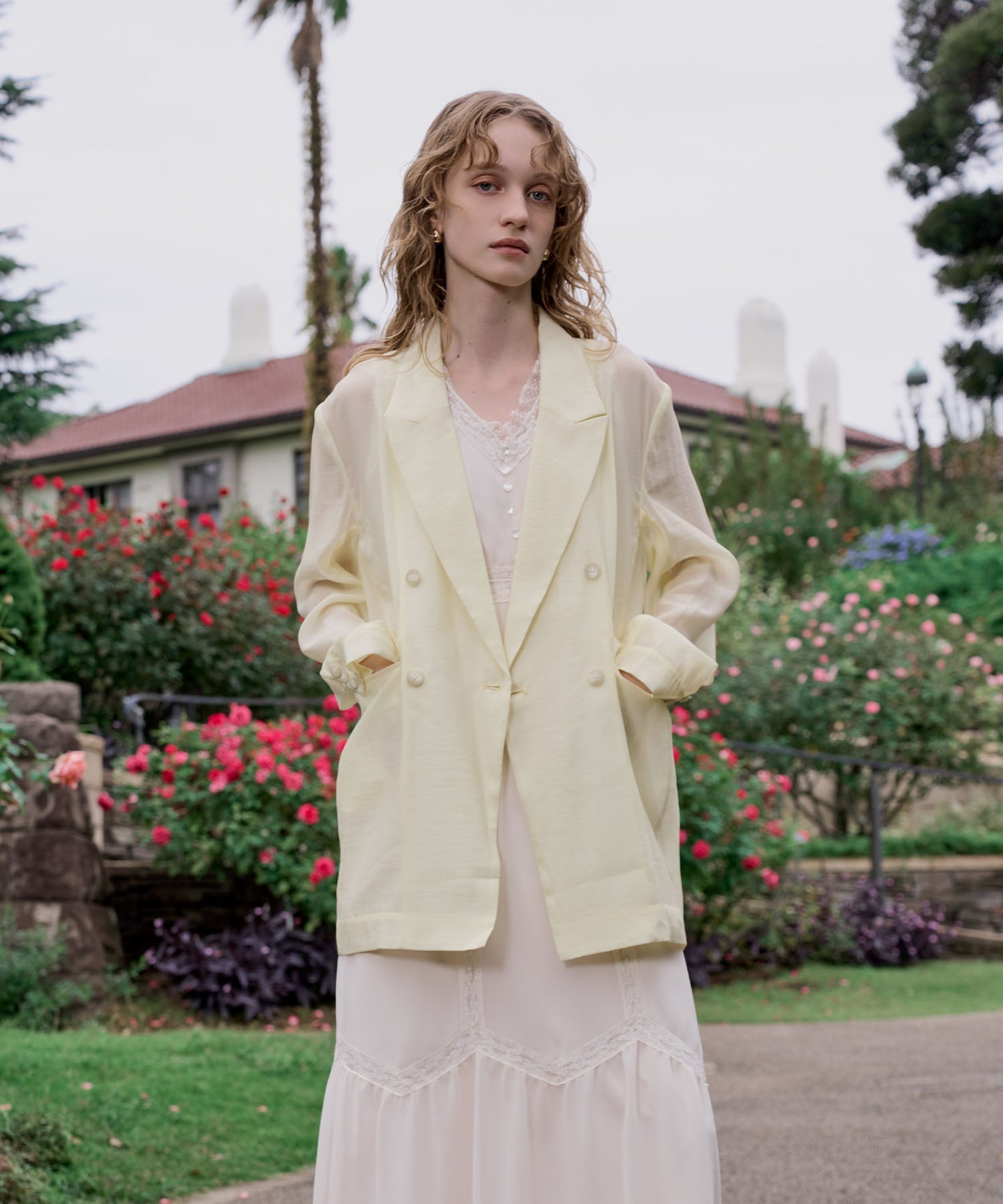 シアーダブルブレストジャケット