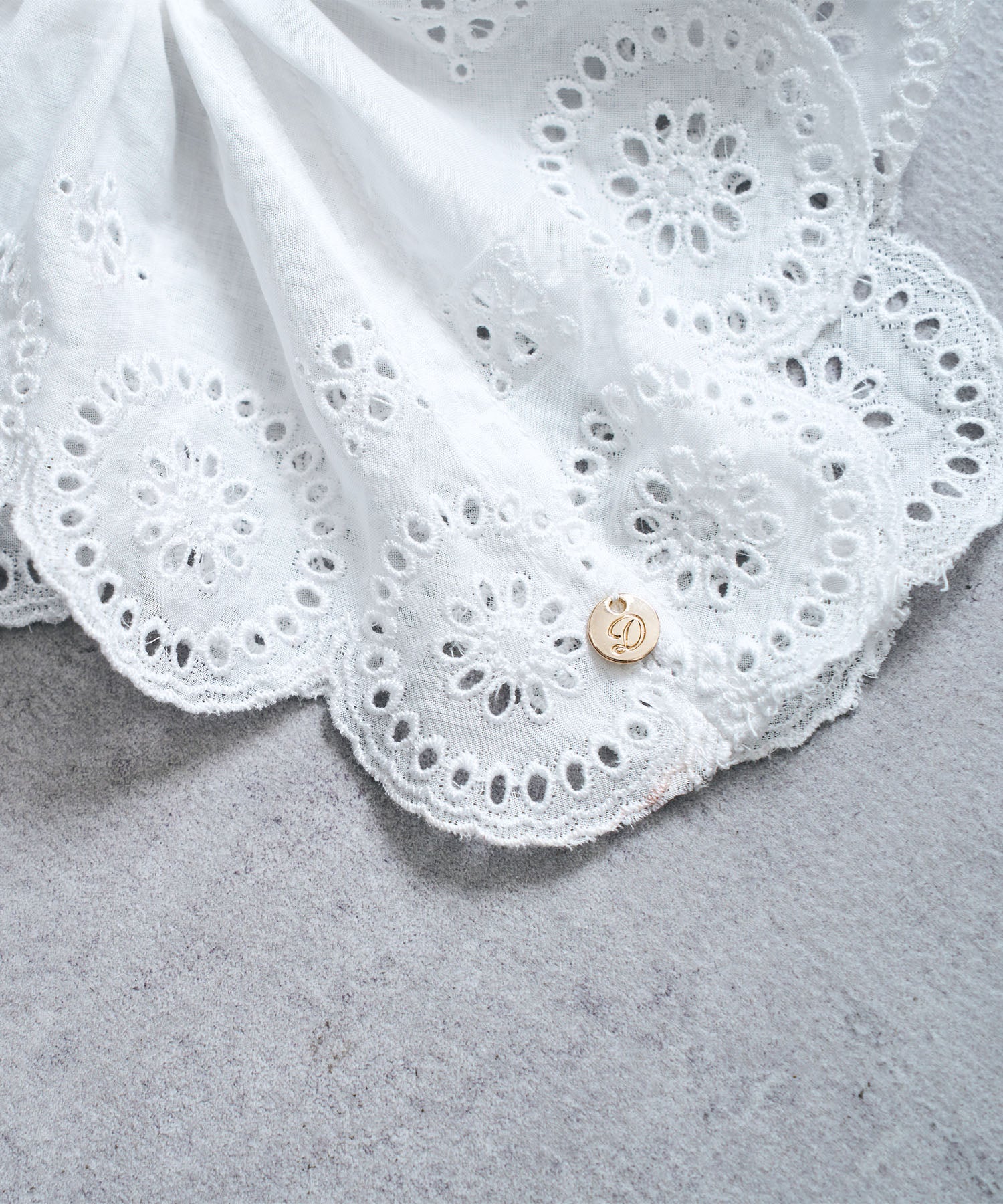 コットンボイルフラワーシュシュ