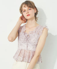 ラメドットフルールブラウス