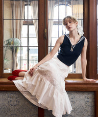 セーラーカラーマリンニット