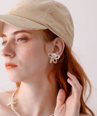 Pearl Fleur Earrings