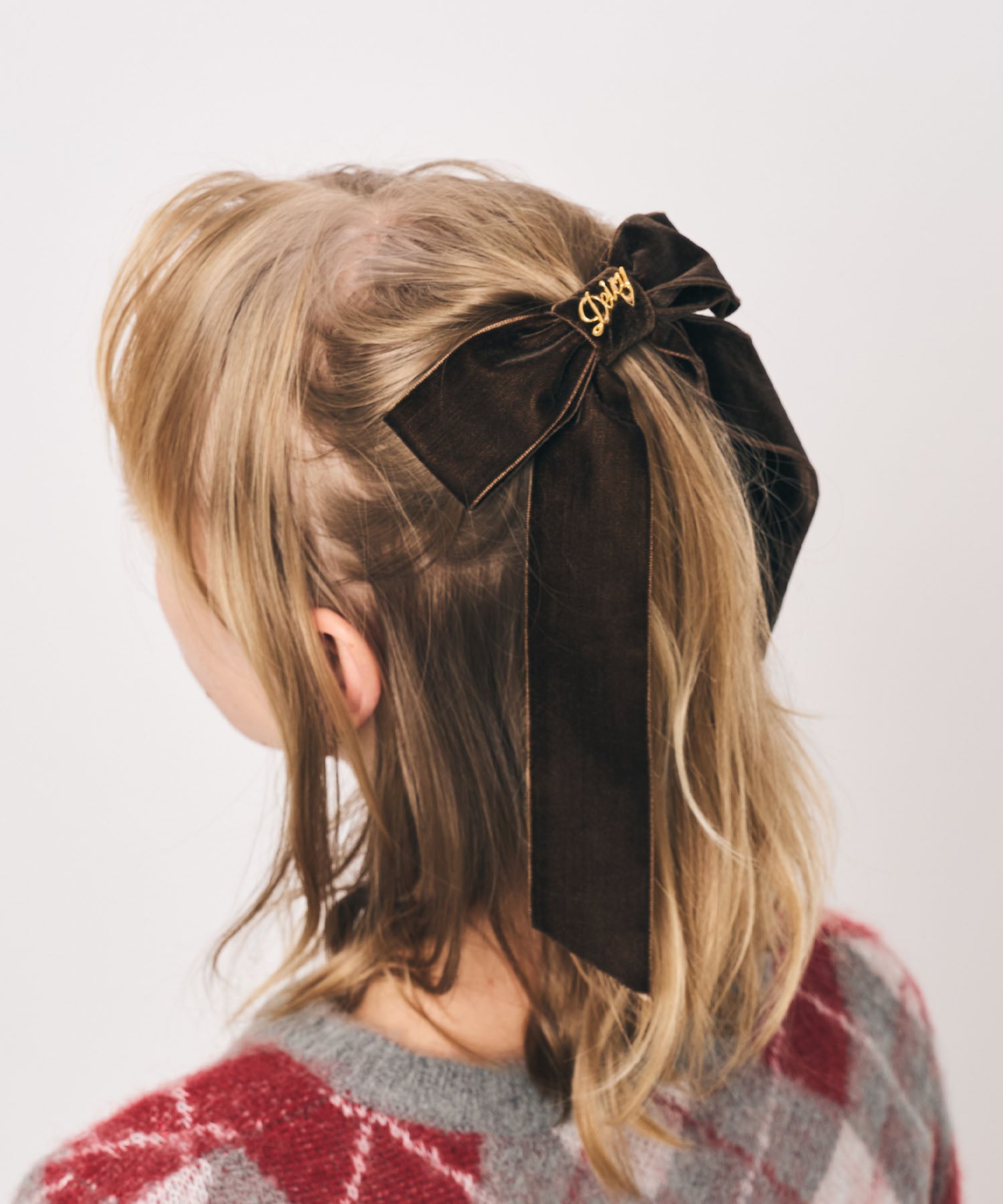 ベロアリボンバレッタ