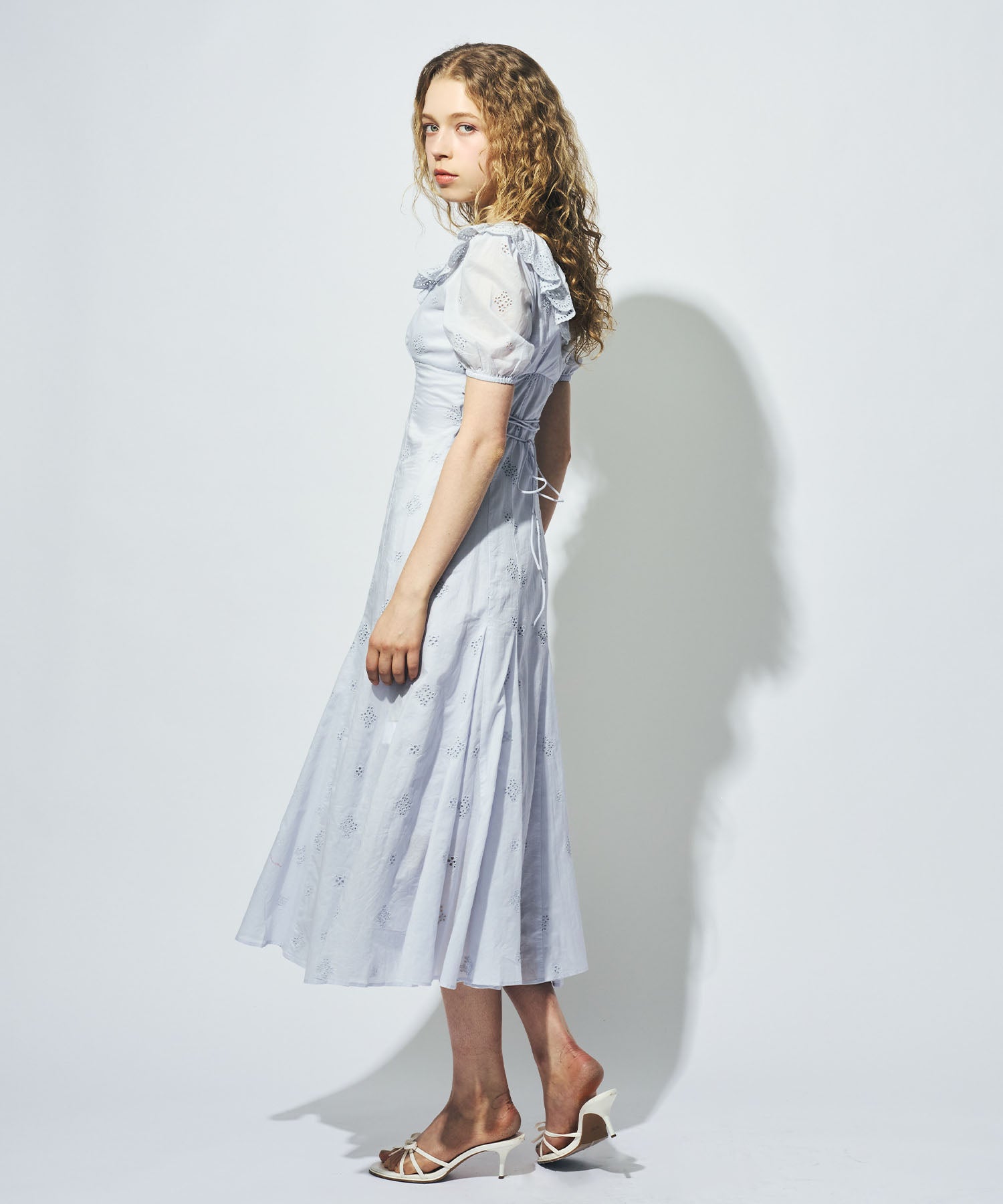 コットンボイルフラワーワンピース