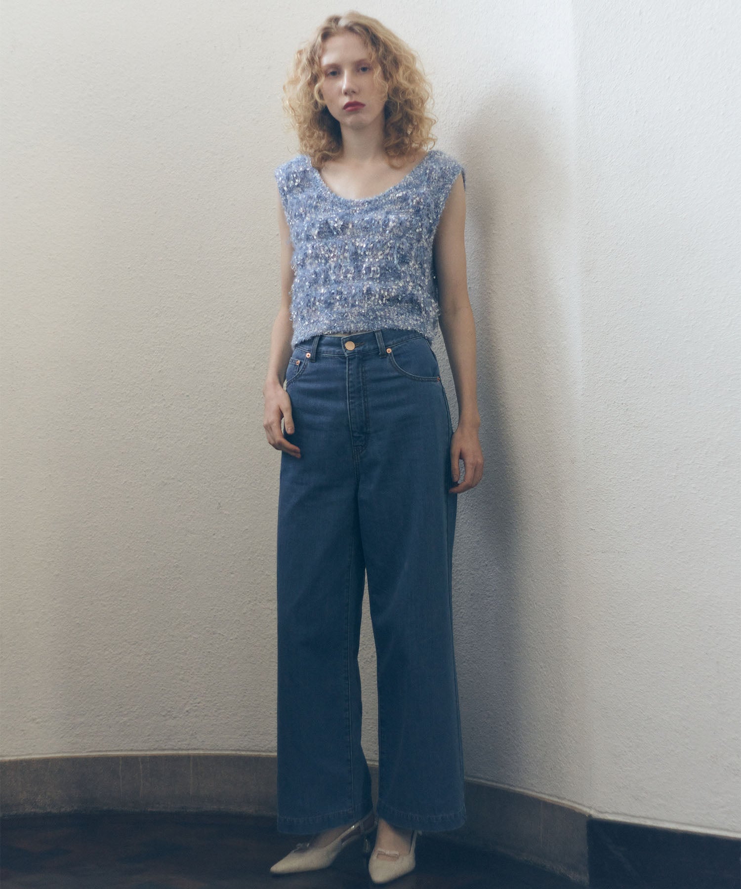 [Pre-order] Heart Pocket Denim Pants