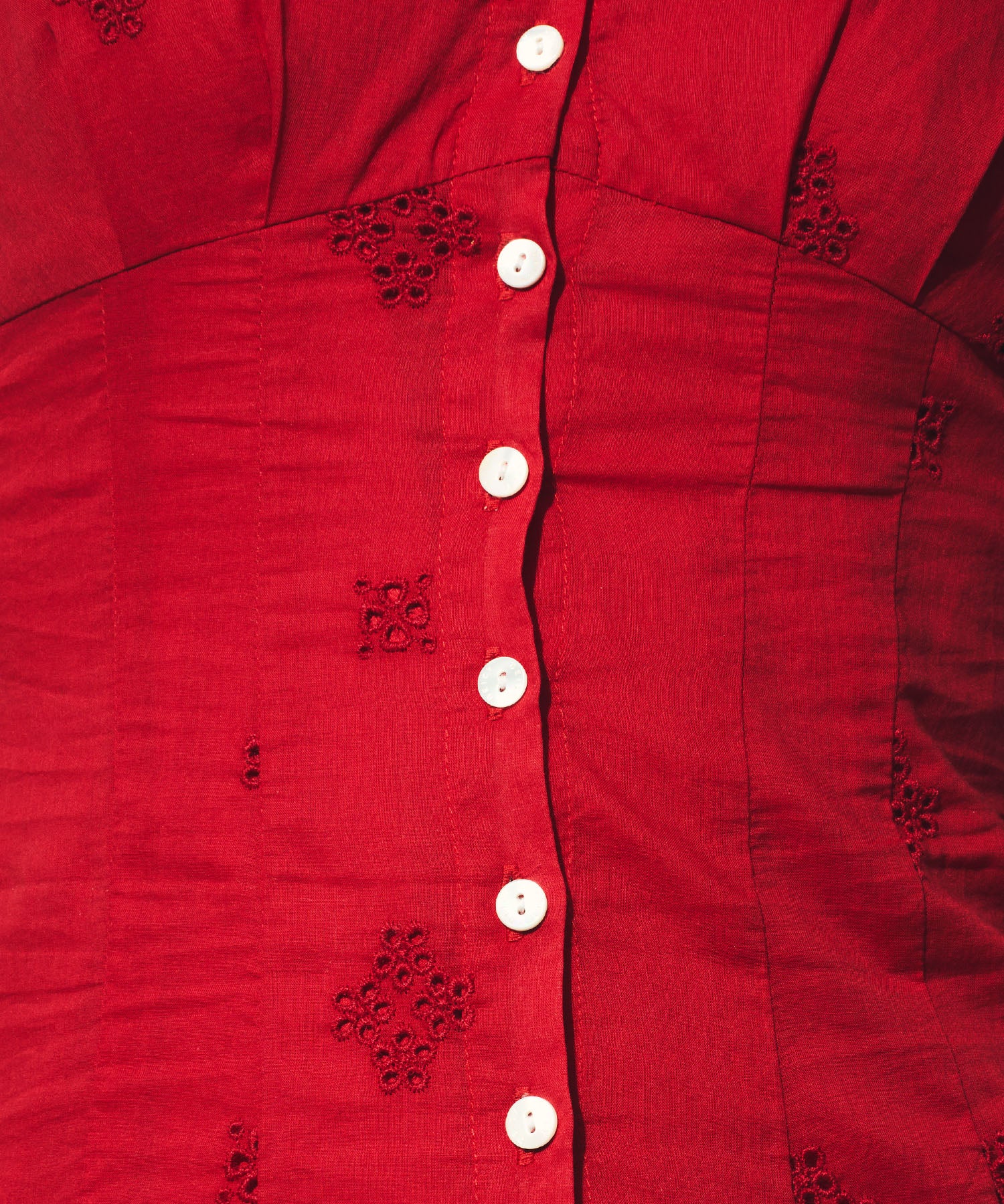 コットンボイルフラワーワンピース