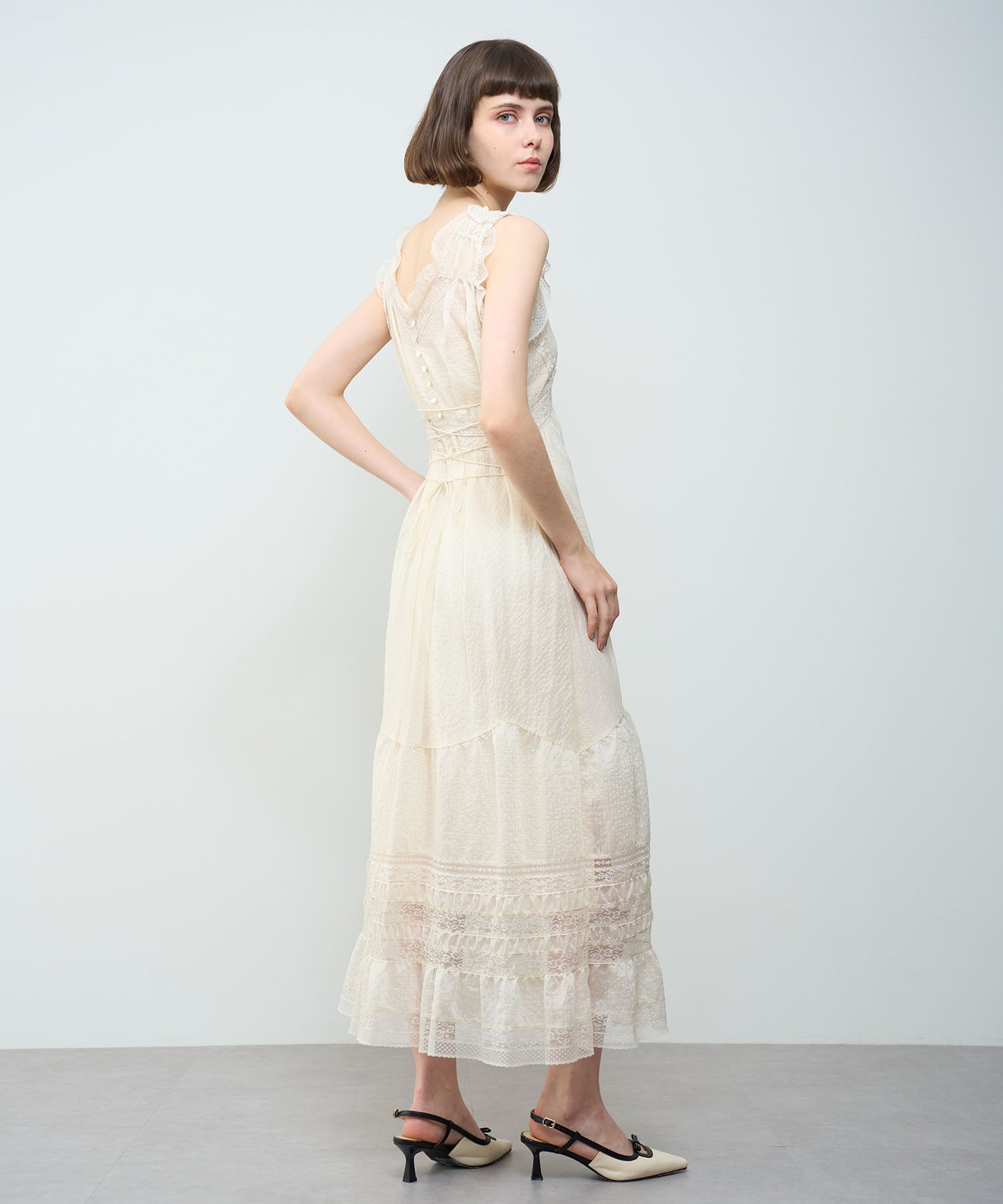 Lace Chiffon Victorian Dress