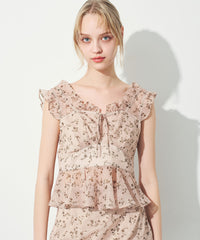 ラメドットフルールブラウス