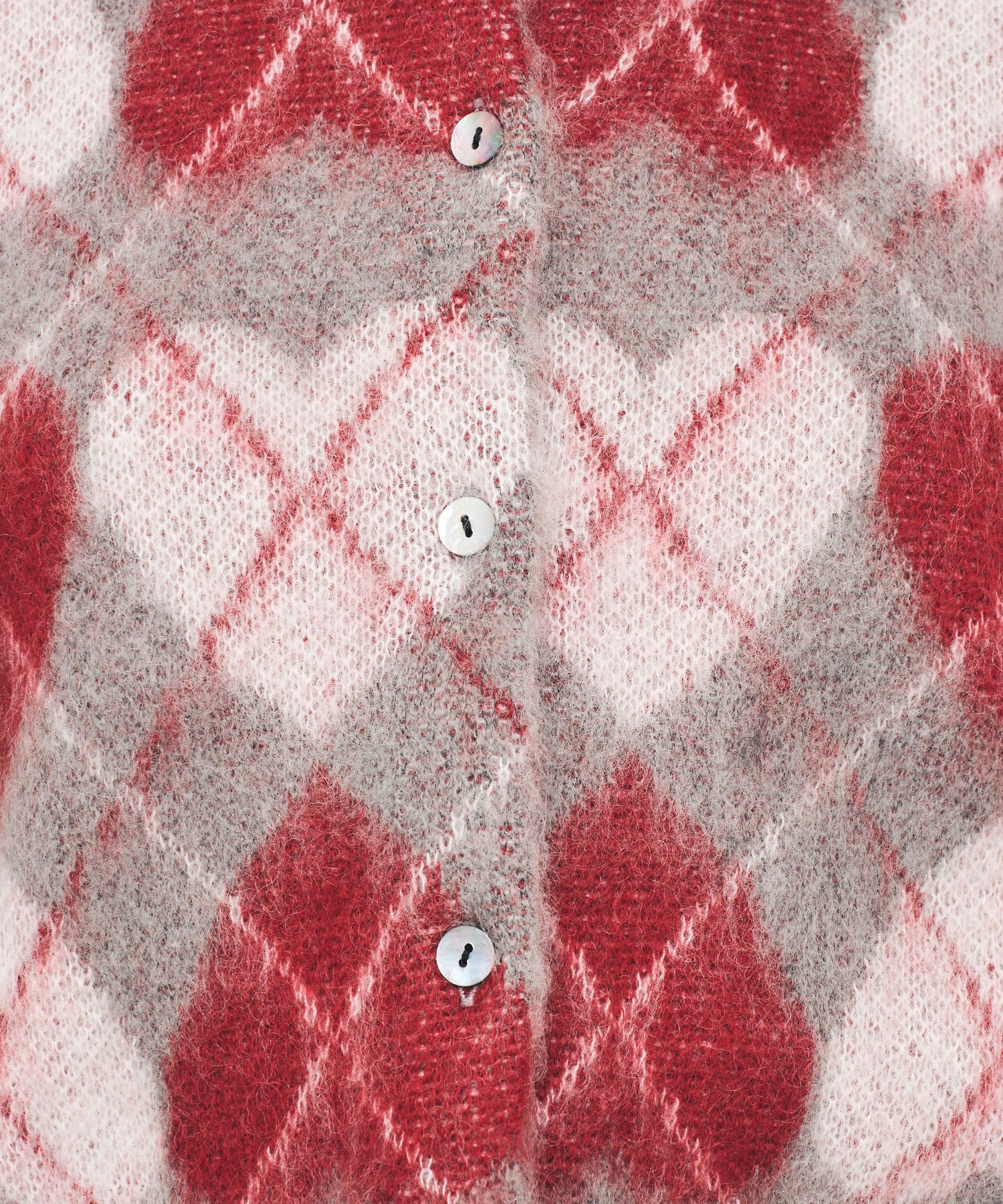 ハートアーガイルカーディガン