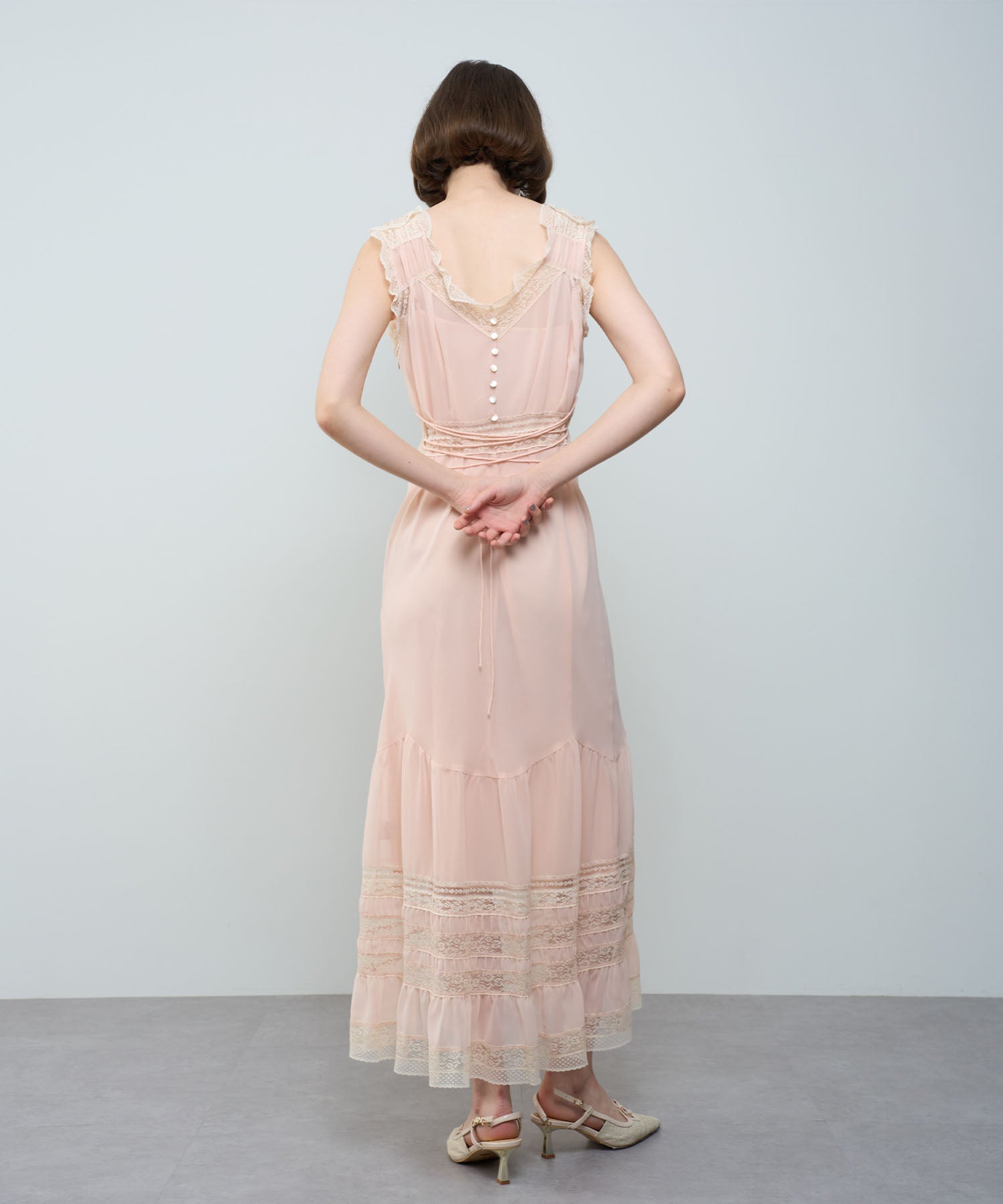 Lace Chiffon Victorian Dress