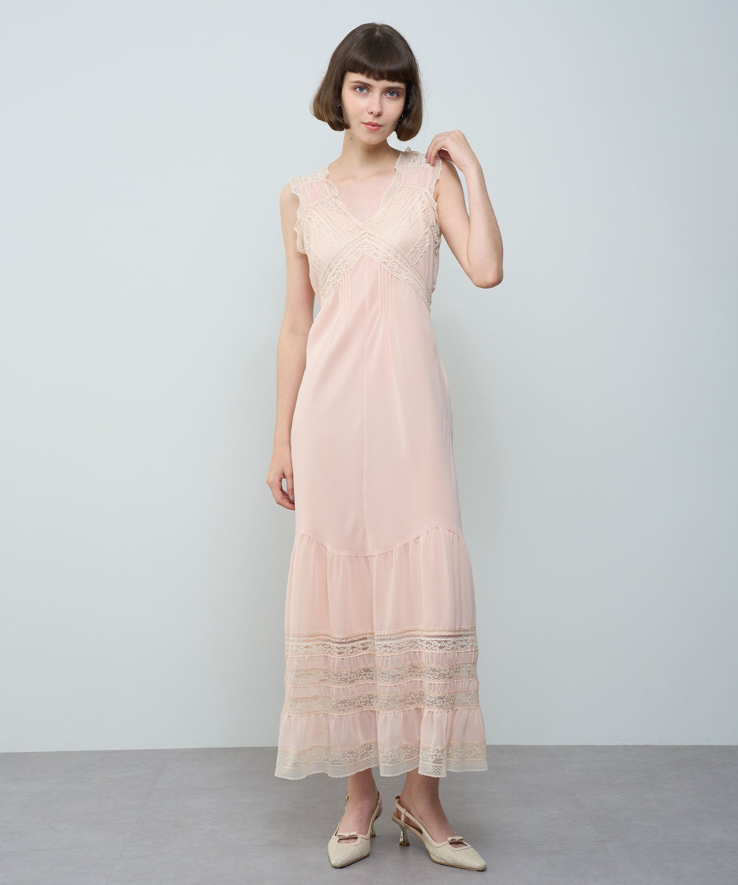 Lace Chiffon Victorian Dress