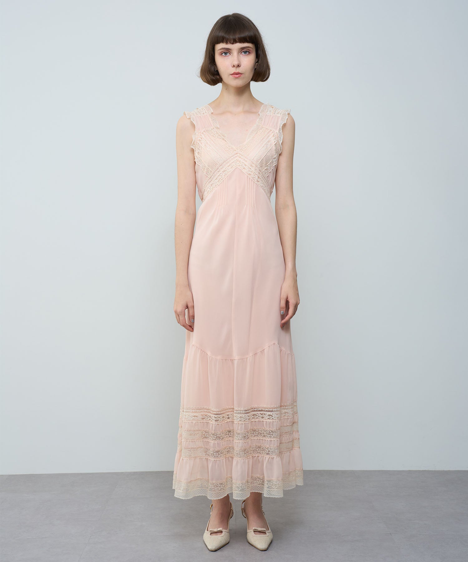 deicy ME COUTURE レースシフォンヴィクトリアンドレス