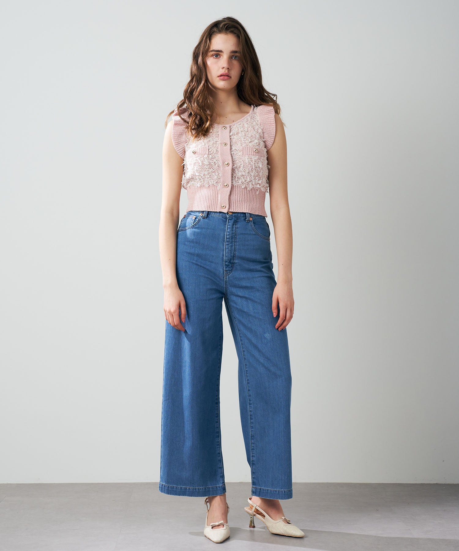 [Pre-order] Heart Pocket Denim Pants