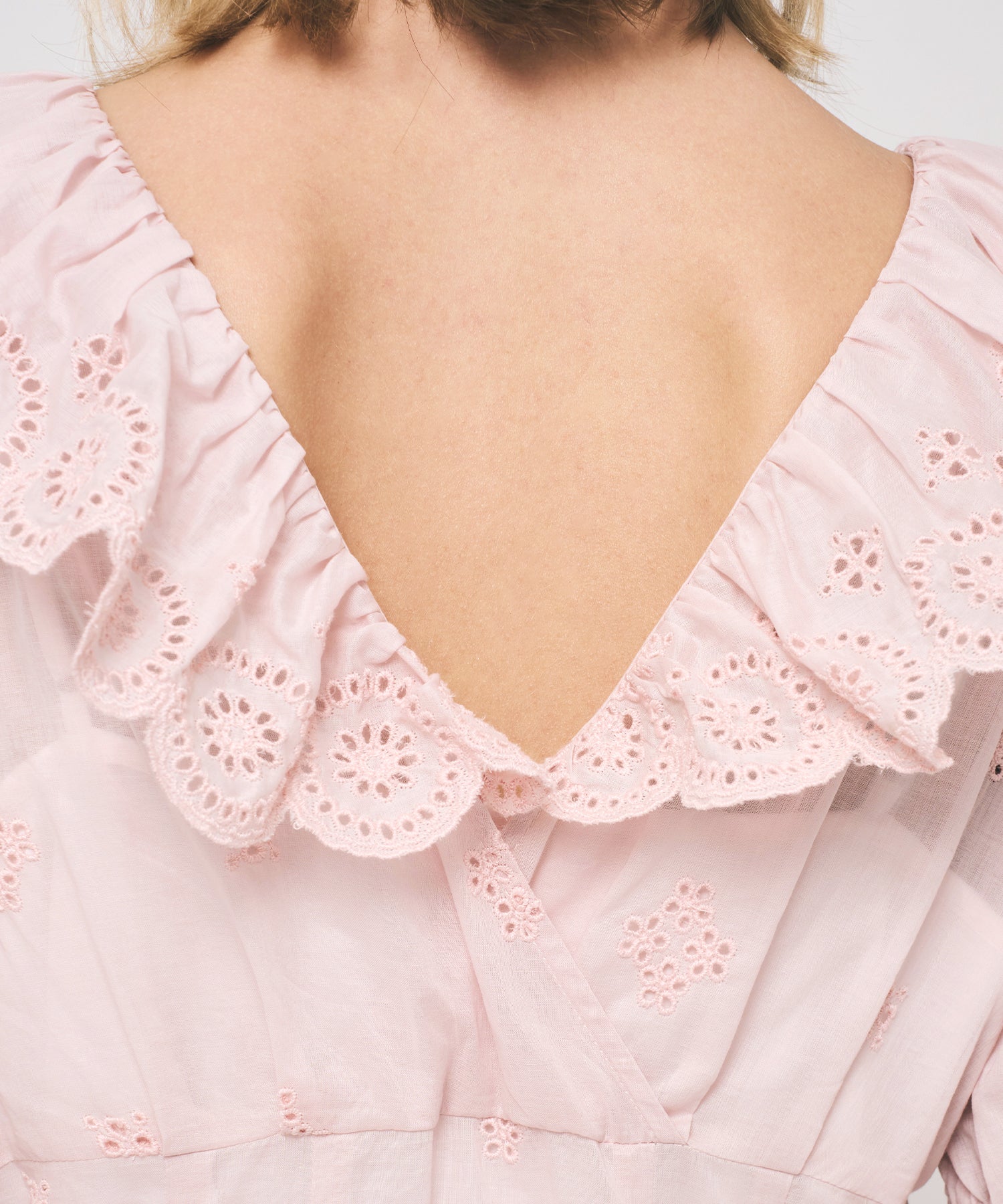 コットンボイルフラワーワンピース