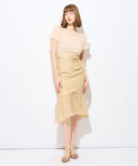 Flocked Dot Lady Skirt