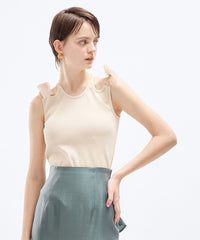 カットアウトリボンカットソー