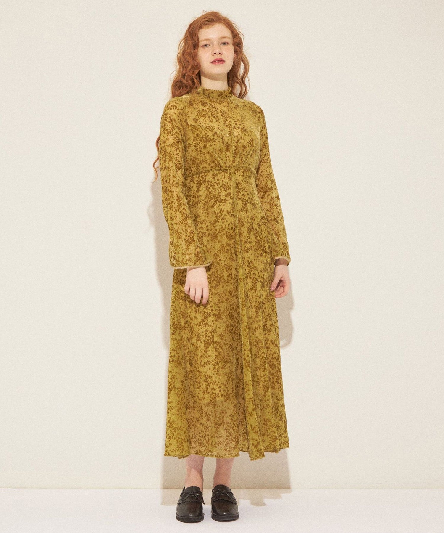 Botanical Velvet Opal Dress