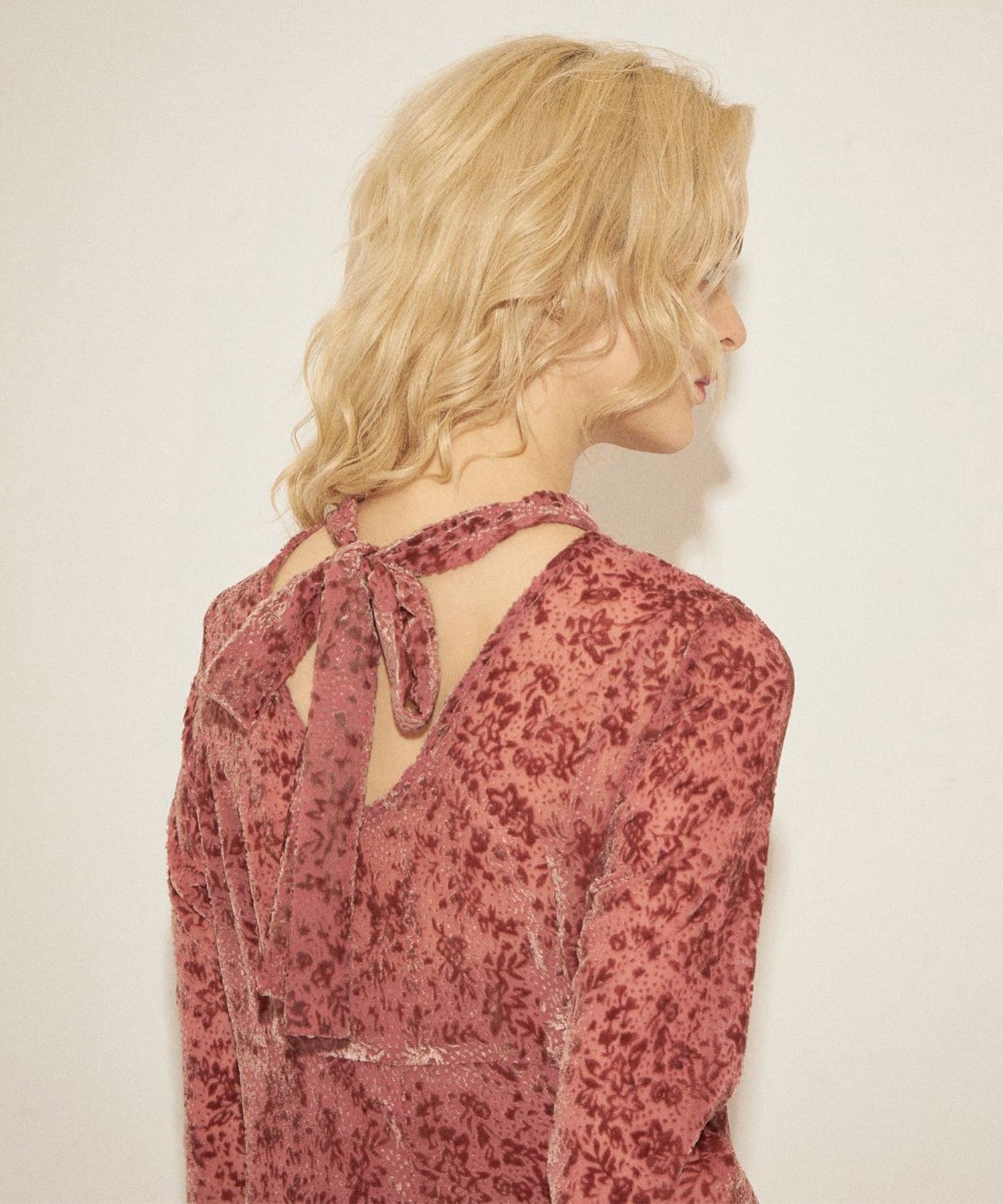 Botanical Velvet Opal Dress