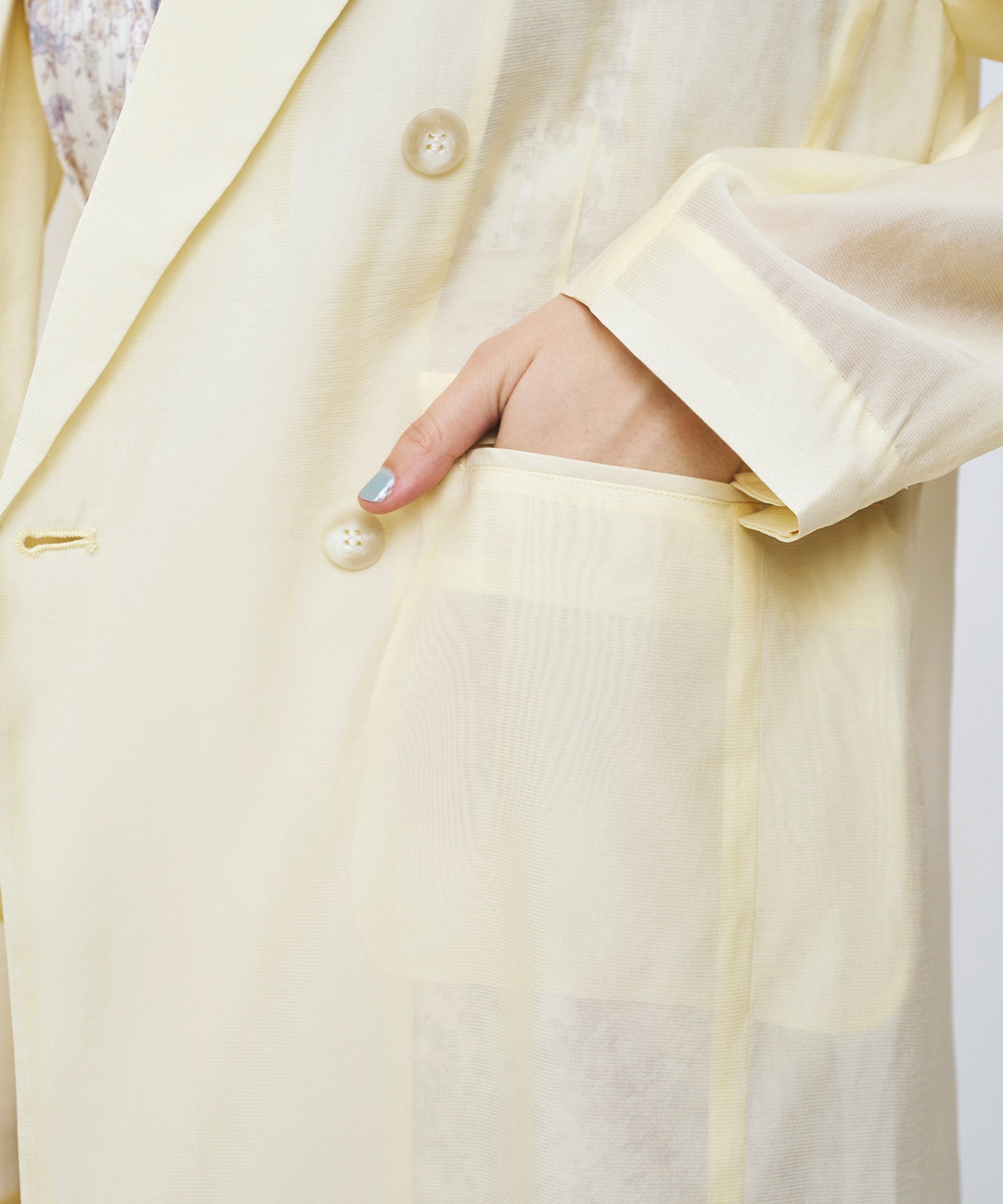 シアーダブルブレストジャケット