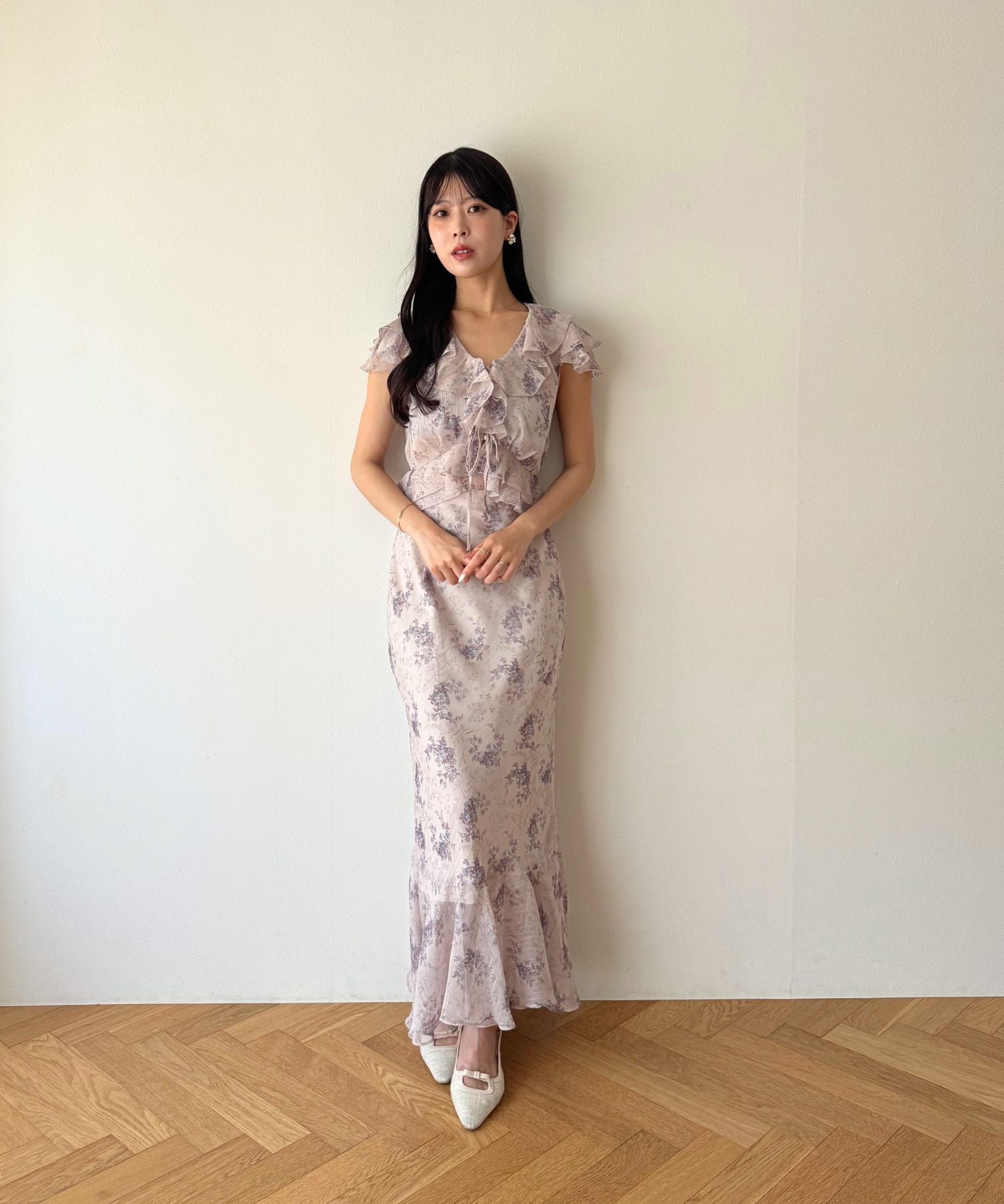Violetteラメシフォンスカート
