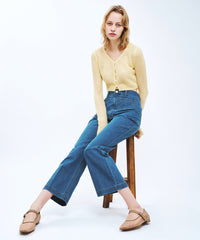 パッチポケットデニムパンツ