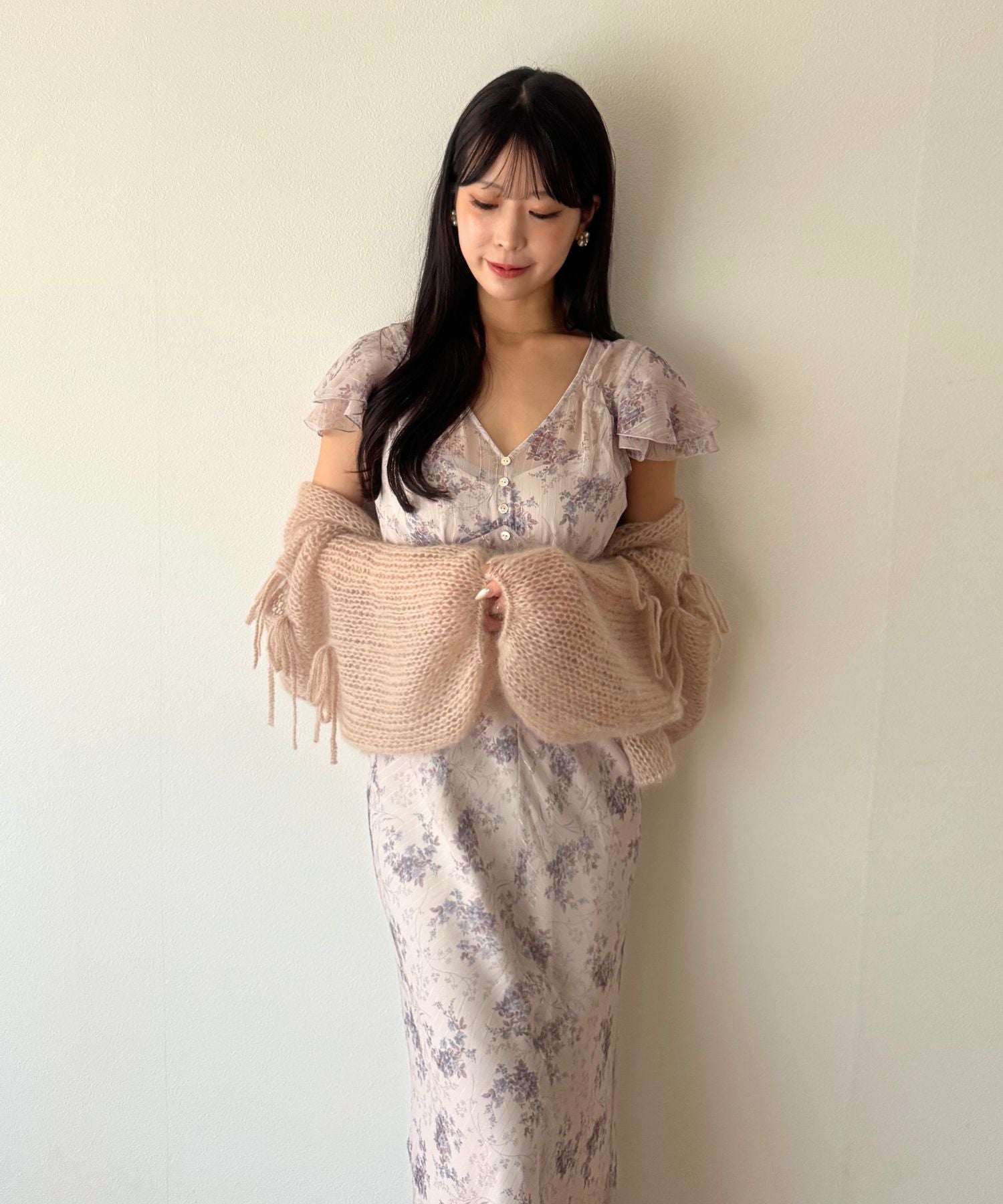 Violetteラメシフォンドレス