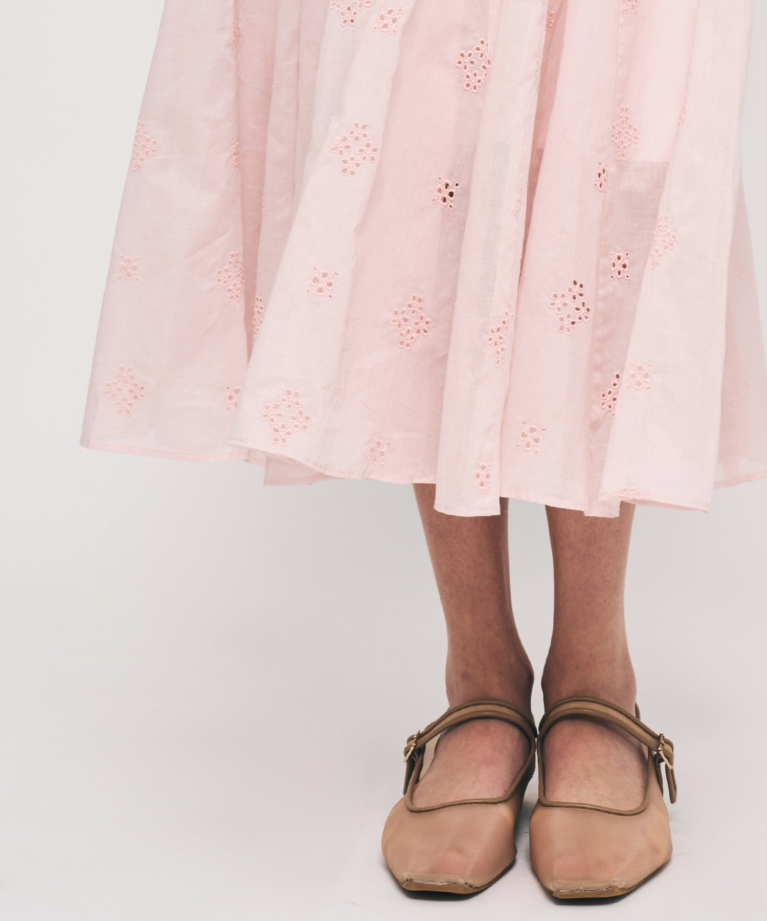 コットンボイルフラワーワンピース