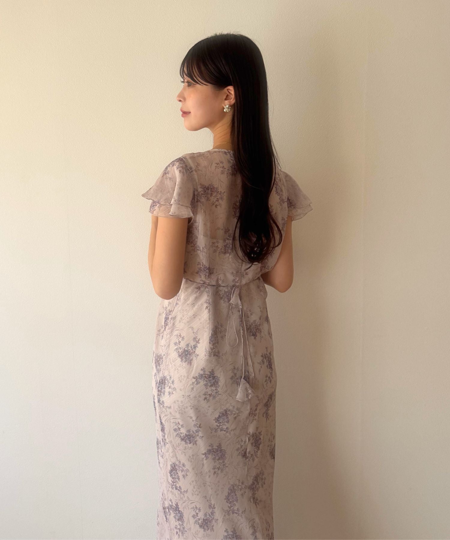 Violetteラメシフォンドレス