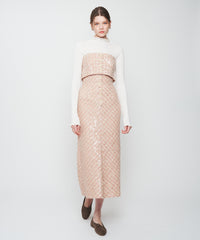 ツイードビスチェセットスカート