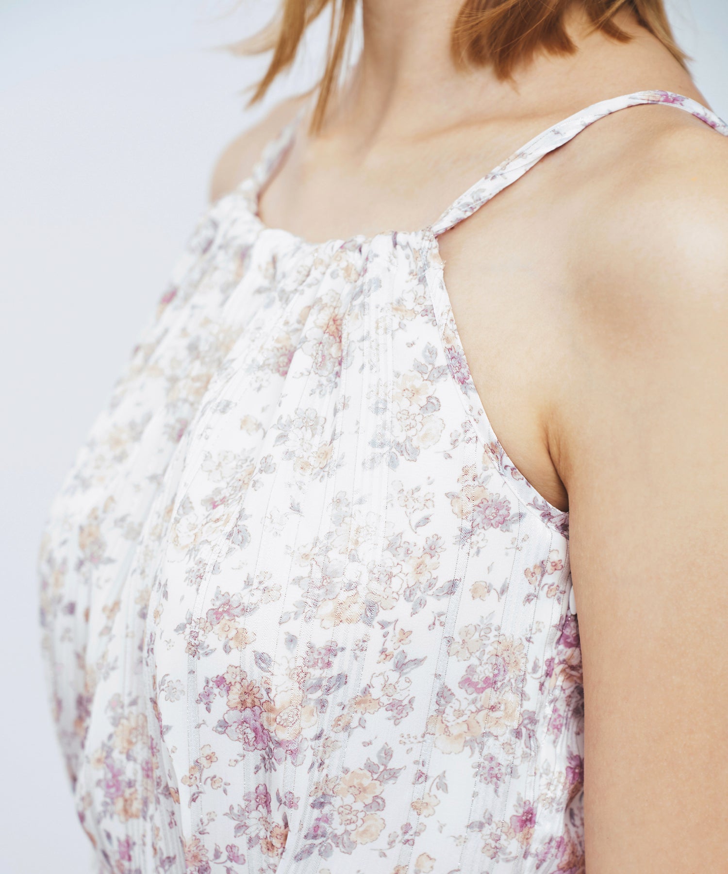 【予約】フルールラメシフォンキャミドレス