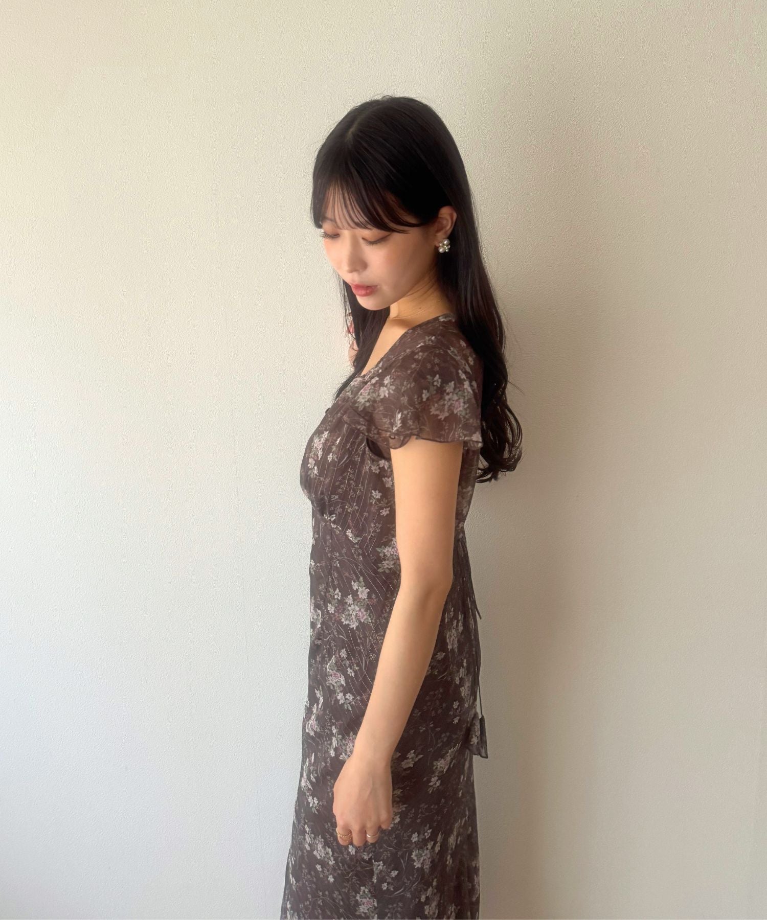 Violetteラメシフォンドレス