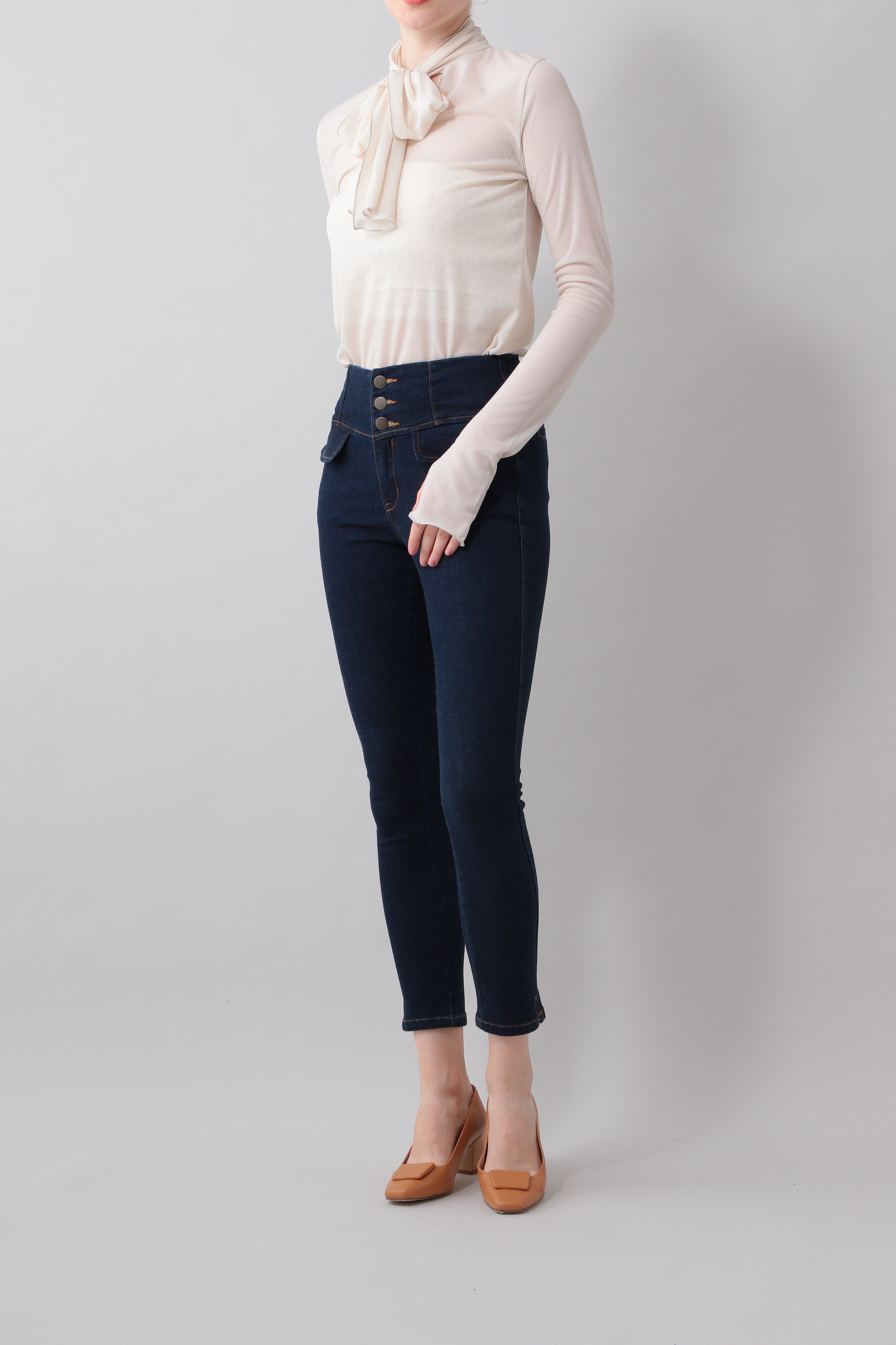 High waist skinny pants