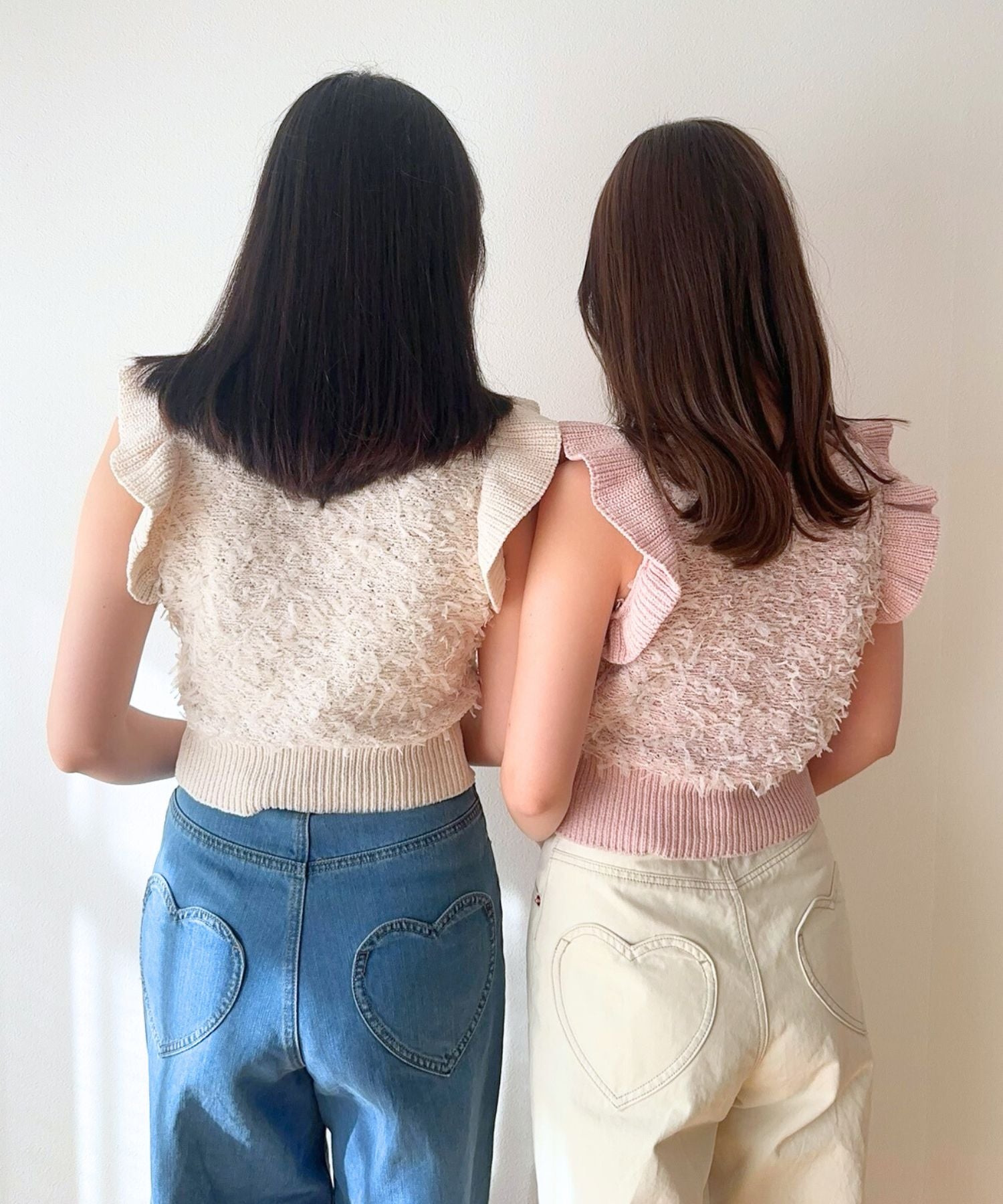 [Pre-order] Ribbon fringe frill knit