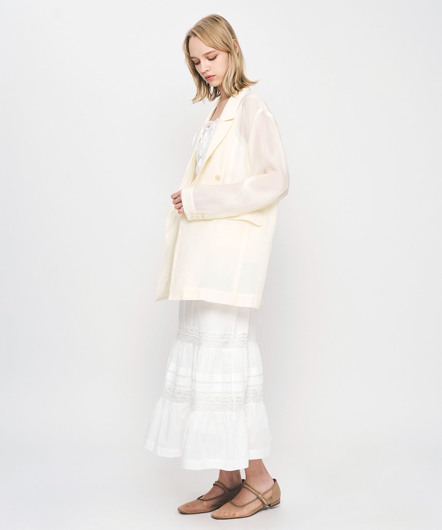 シアーダブルブレストジャケット