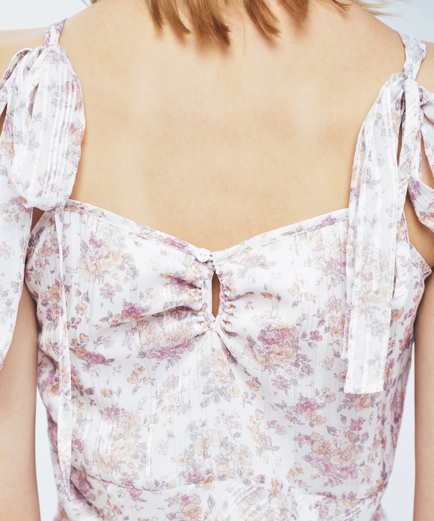 【予約】フルールラメシフォンキャミドレス