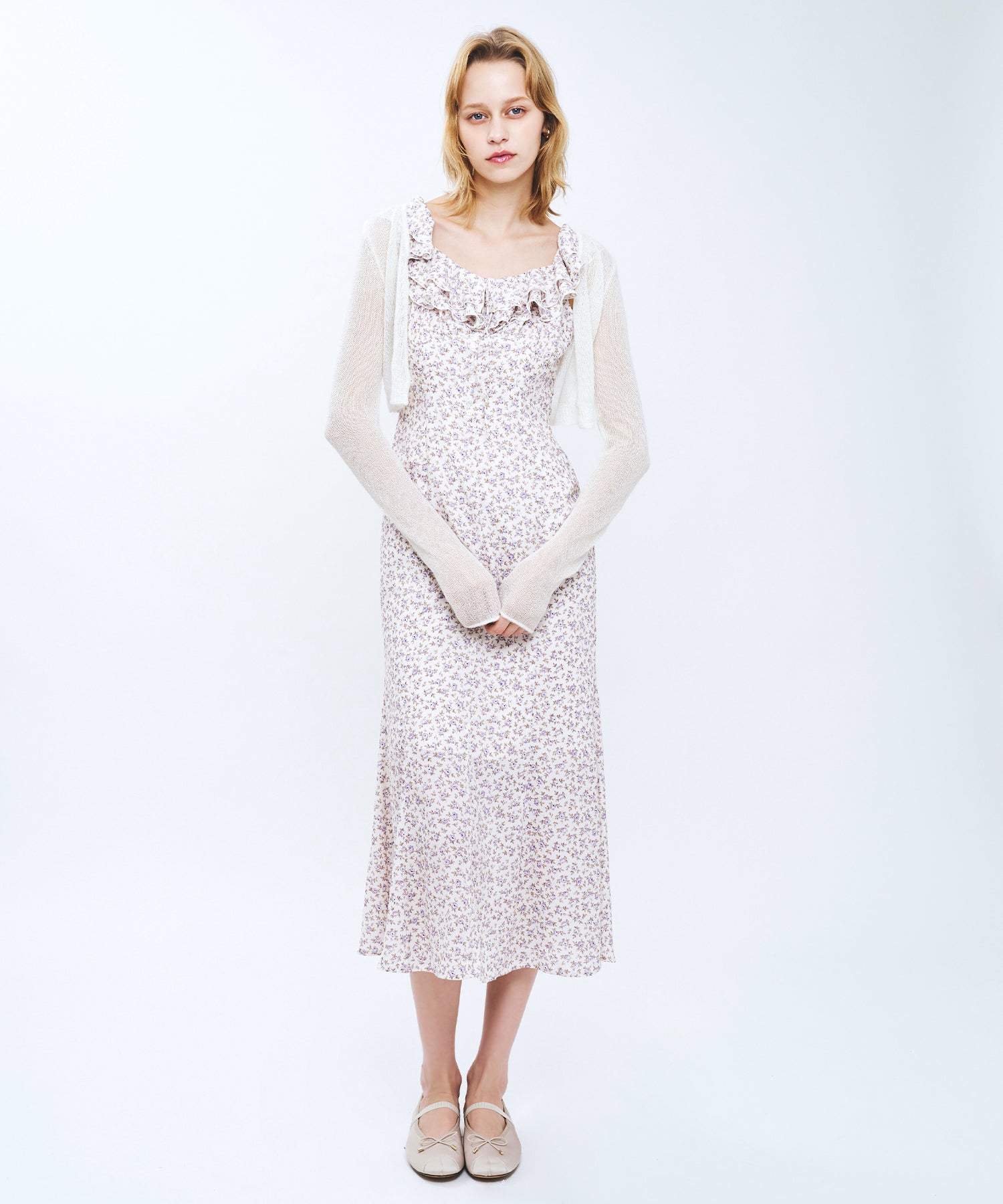 ローズフリルワンピース