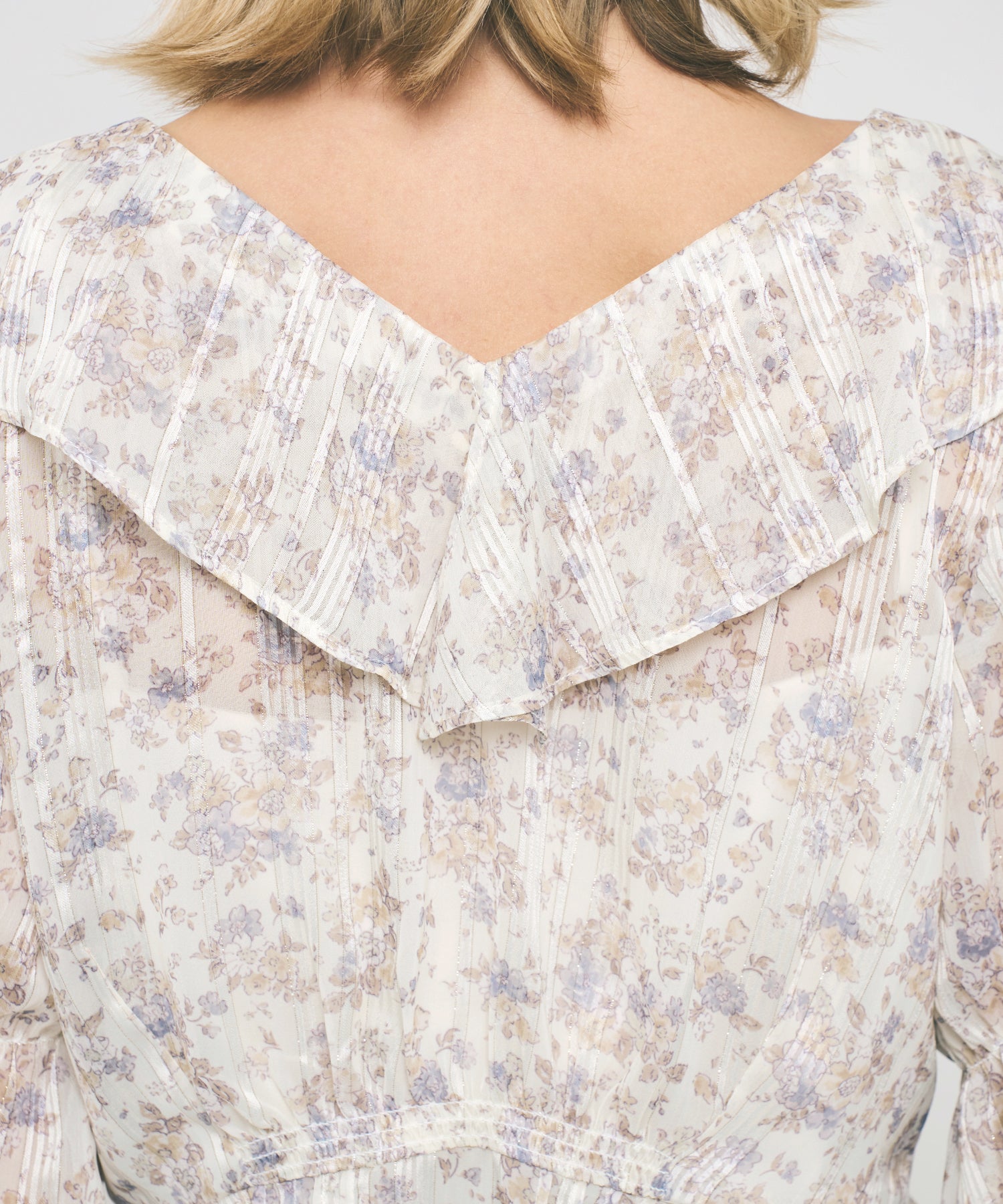 フルールラメシフォンブラウス