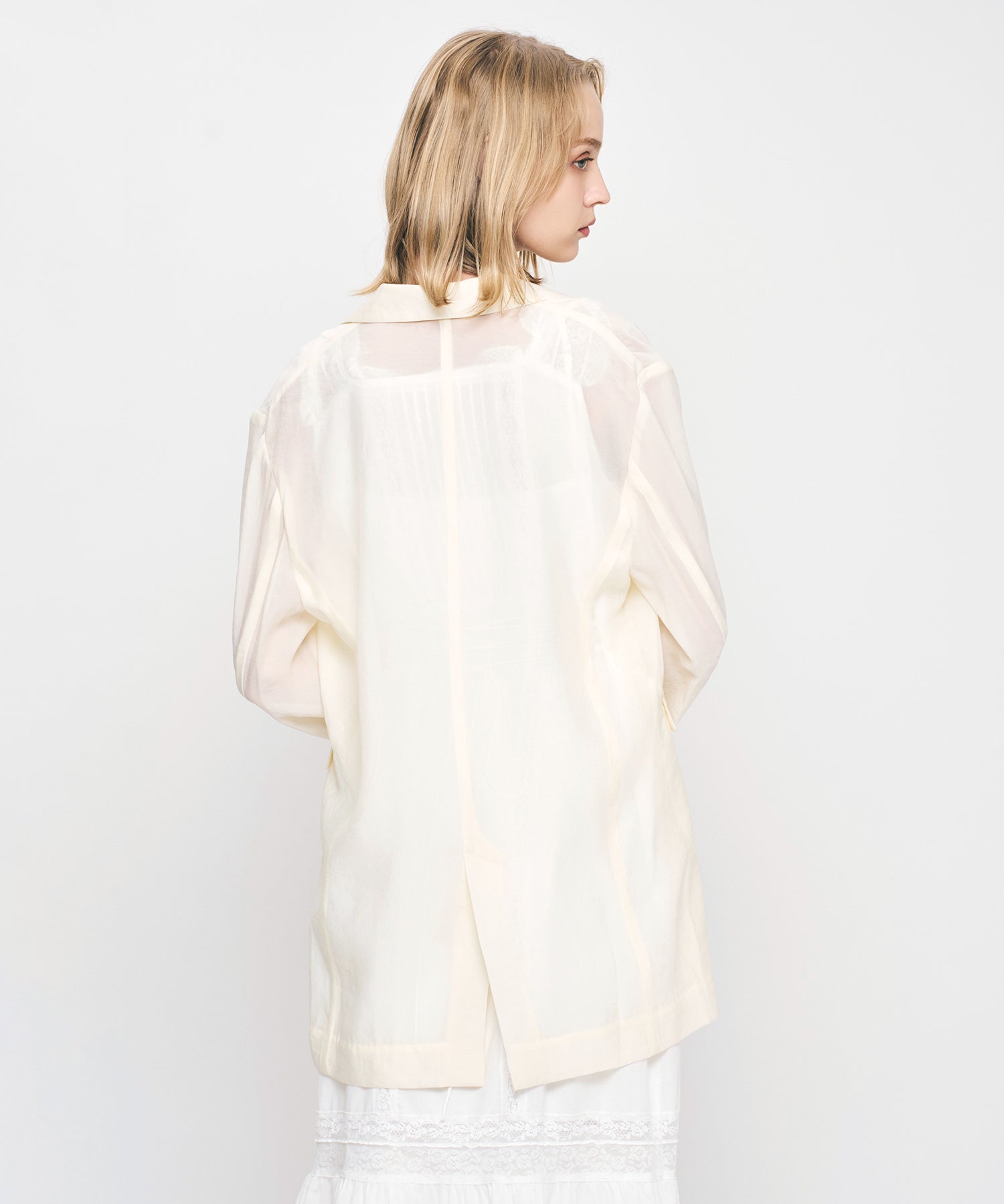 シアーダブルブレストジャケット